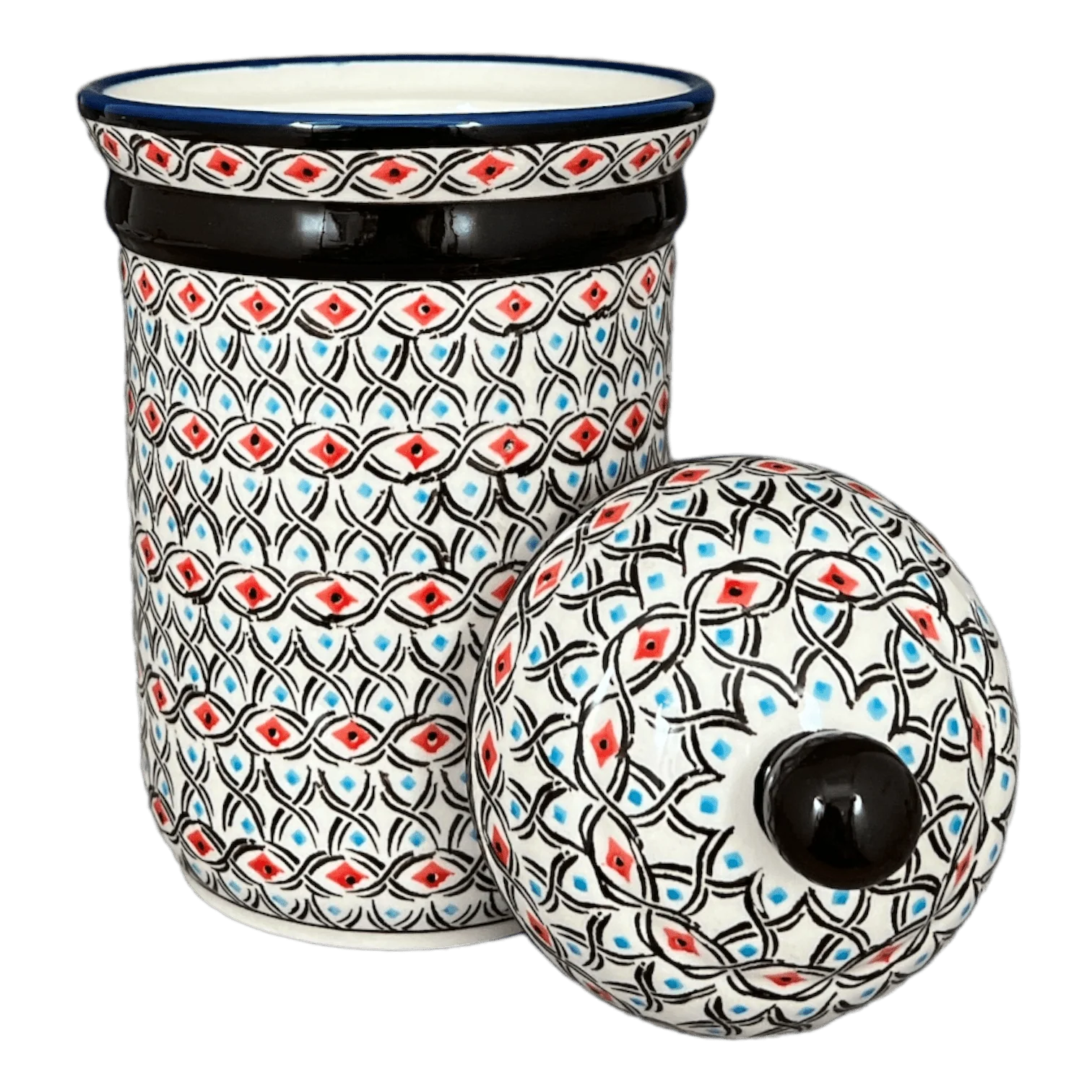 Canister, 1 Liter in "Beaded Turquoise" by Zaklady | Y1243-DU203 - Image 2