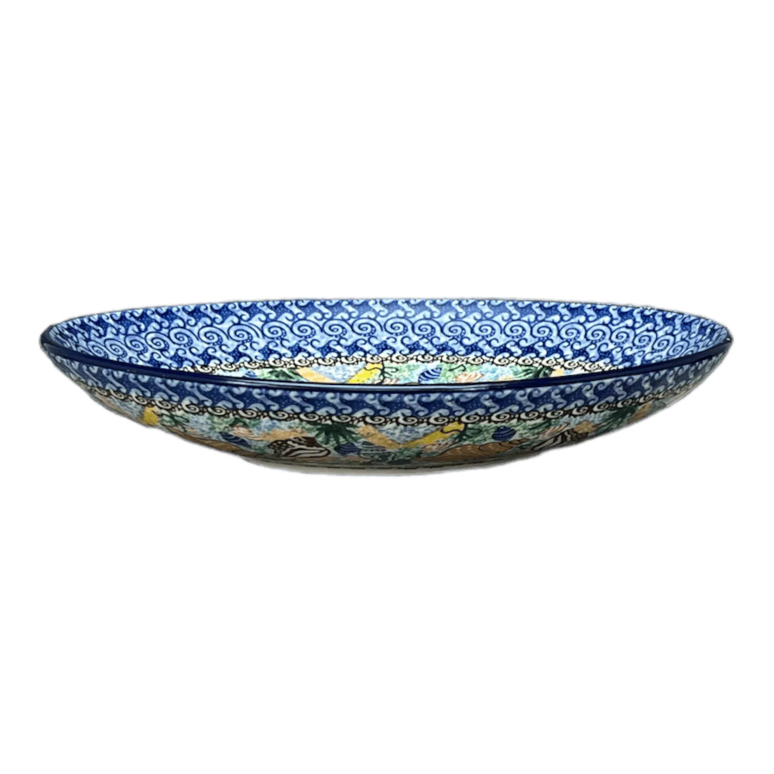 Dish, Oval, 10.25" in "Poseidon's Treasure" by Ceramika Artystyczna | AC93-U1899 - Image 2