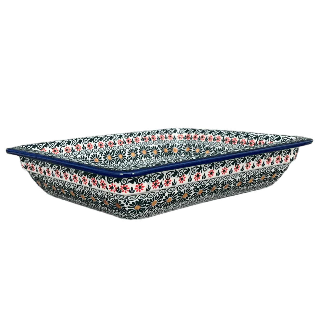 Rectangular Baking Dish, 10.25" x 12.5" in "Garden Breeze" by Andy | NDA264-A48