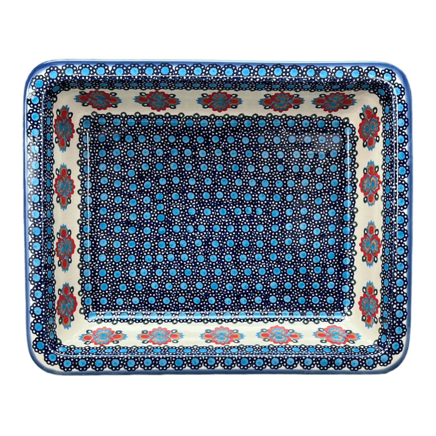 Rectangular Baking Dish, 10.25" x 12.5" in "Polish Bouquet" by Andy | NDA264-82 - Image 2