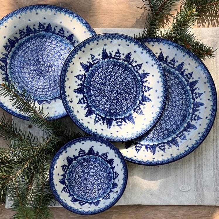 Plate, Round, Dinner, 10" in "Winter Skies" by Ceramika Artystyczna | A257-2826X - Image 3