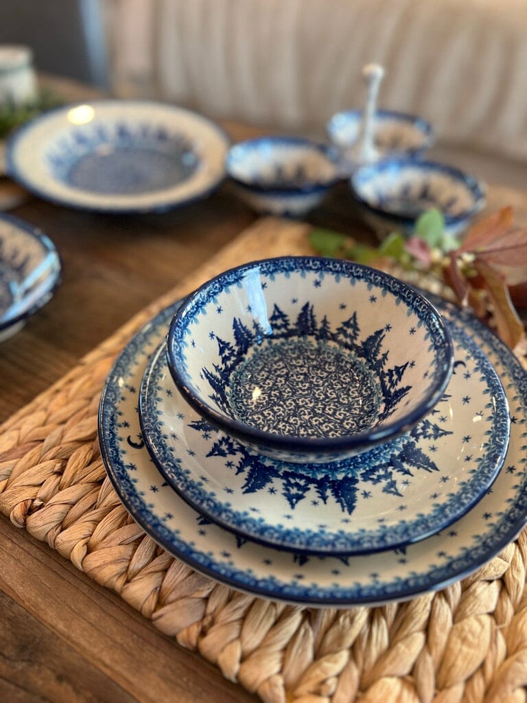 Plate, Round, Dinner, 10" in "Winter Skies" by Ceramika Artystyczna | A257-2826X - Image 4