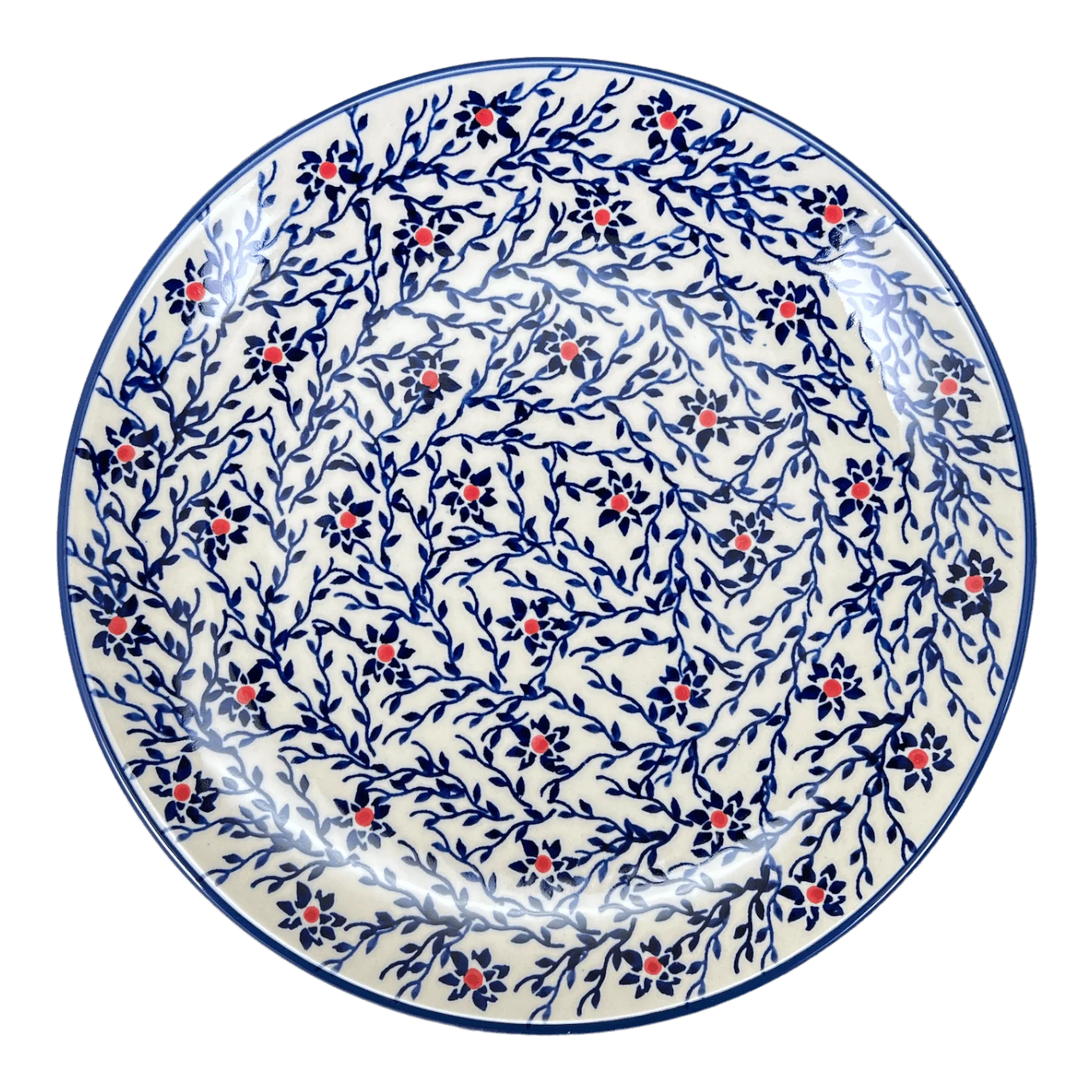 Plate, Round, Dinner, 10" in "Blue Canopy" by Manufaktura | T132U-IS04