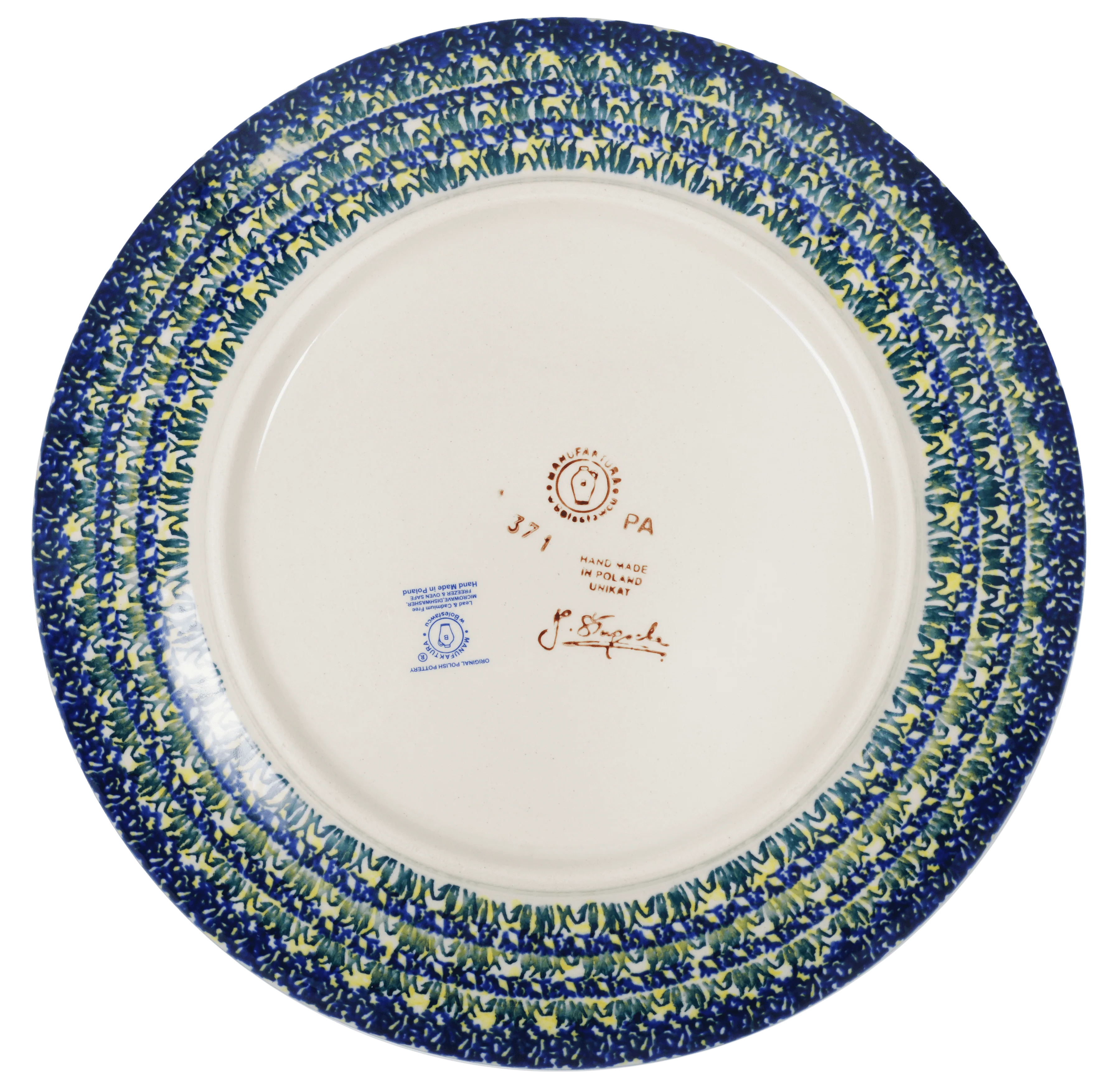 Plate, Round, Dinner, 10" in "Bundled Bouquets" by Manufaktura | T132S-JZ33 - Image 3