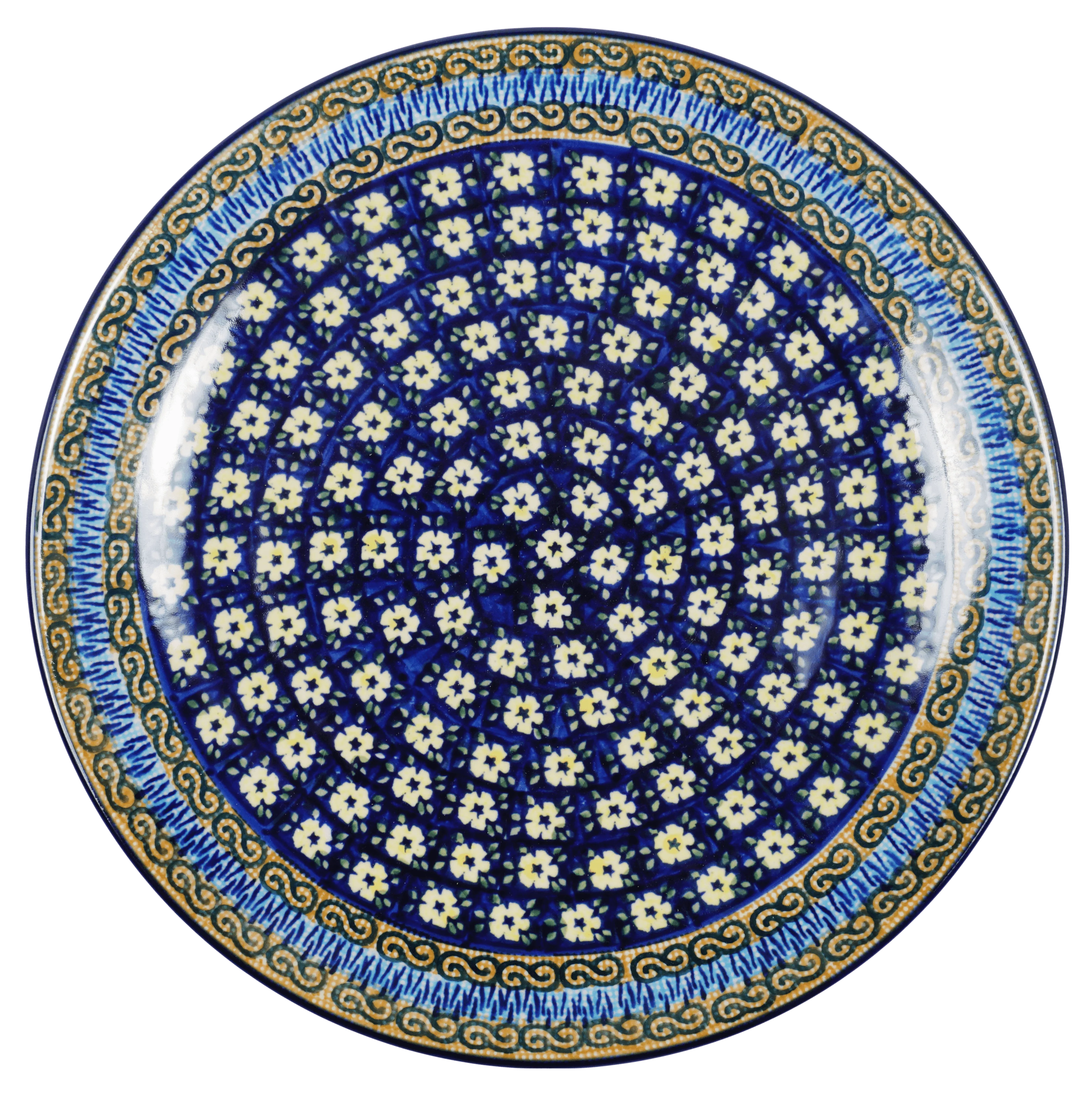 Plate, Round, Dinner, 10" in "Floral Formation" by Manufaktura | T132S-WKK