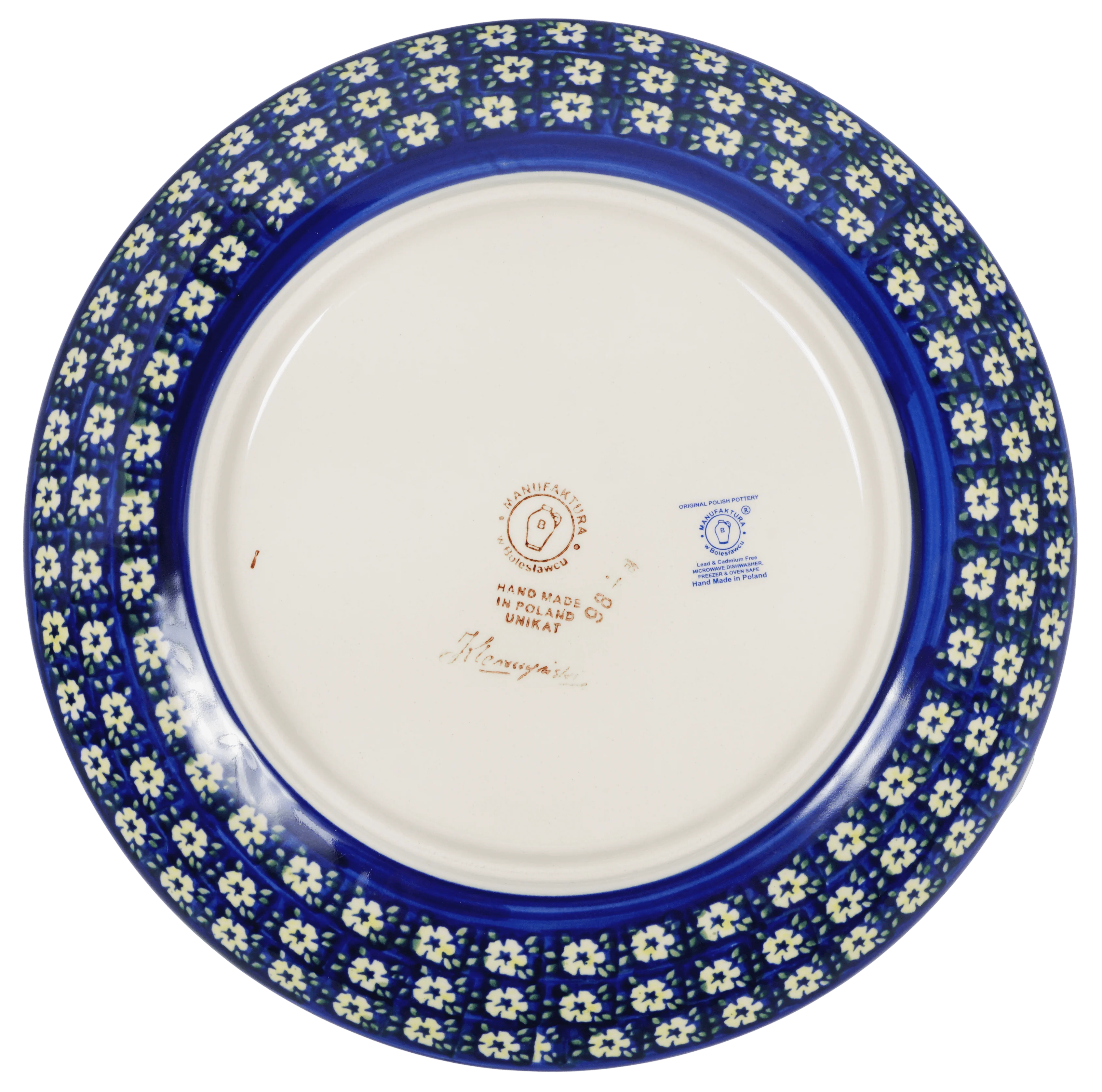 Plate, Round, Dinner, 10" in "Floral Formation" by Manufaktura | T132S-WKK - Image 3