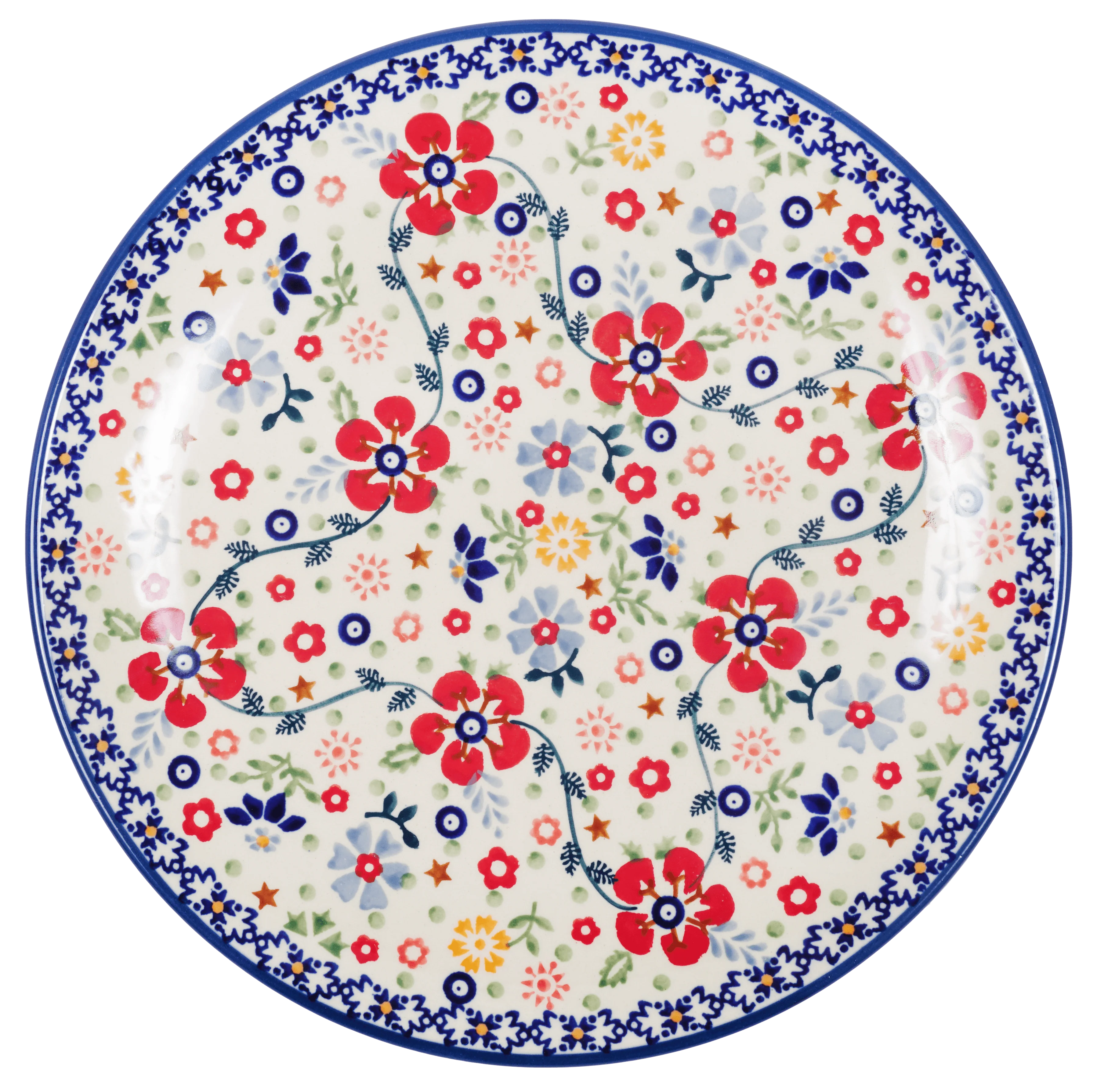 Plate, Round, Dinner, 10" in "Full Bloom" by Manufaktura | T132S-EO34