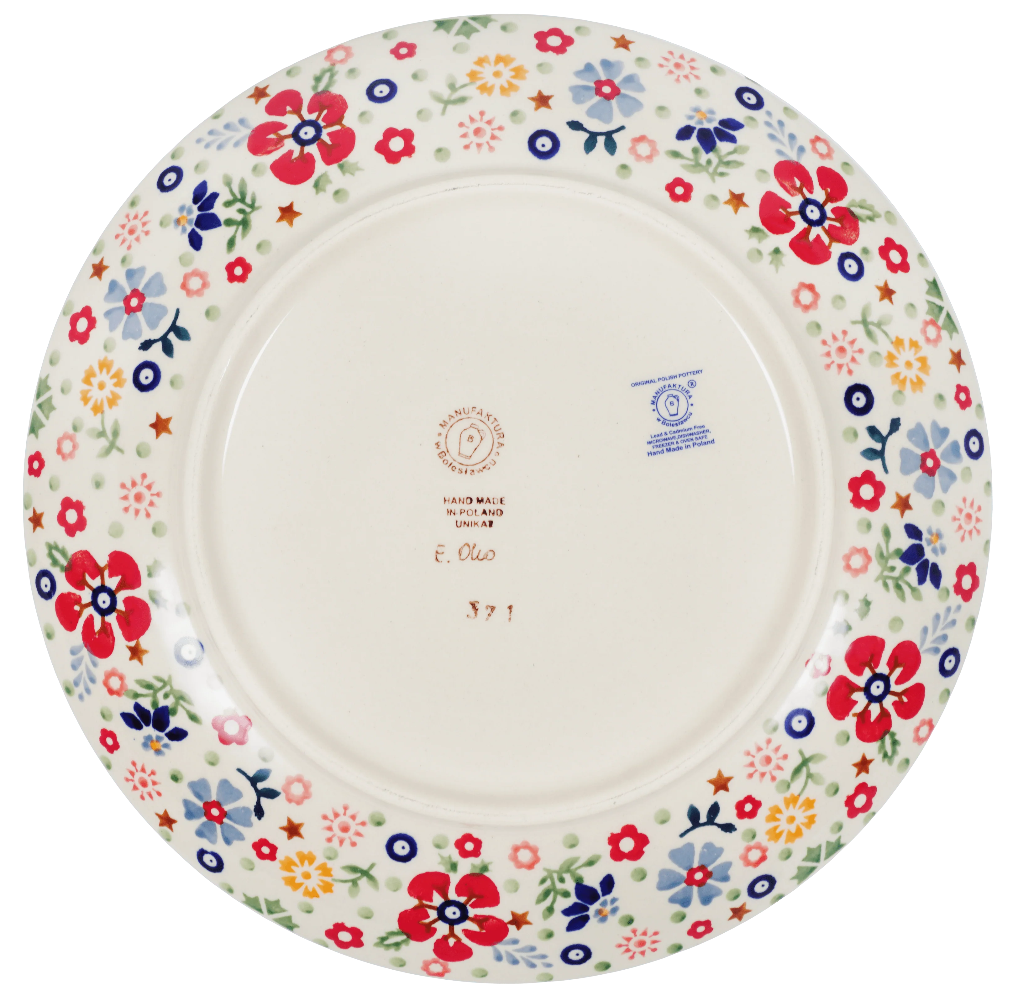 Plate, Round, Dinner, 10" in "Full Bloom" by Manufaktura | T132S-EO34 - Image 2