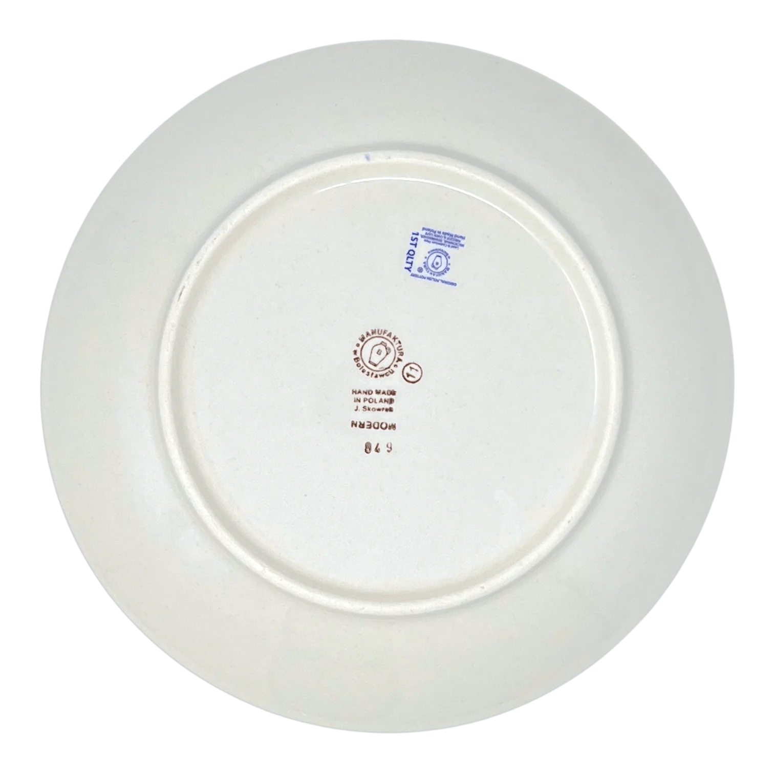 Plate, Round, Dinner, 10" in "Modern Blue" by Manufaktura | T132M-J8KO - Image 3