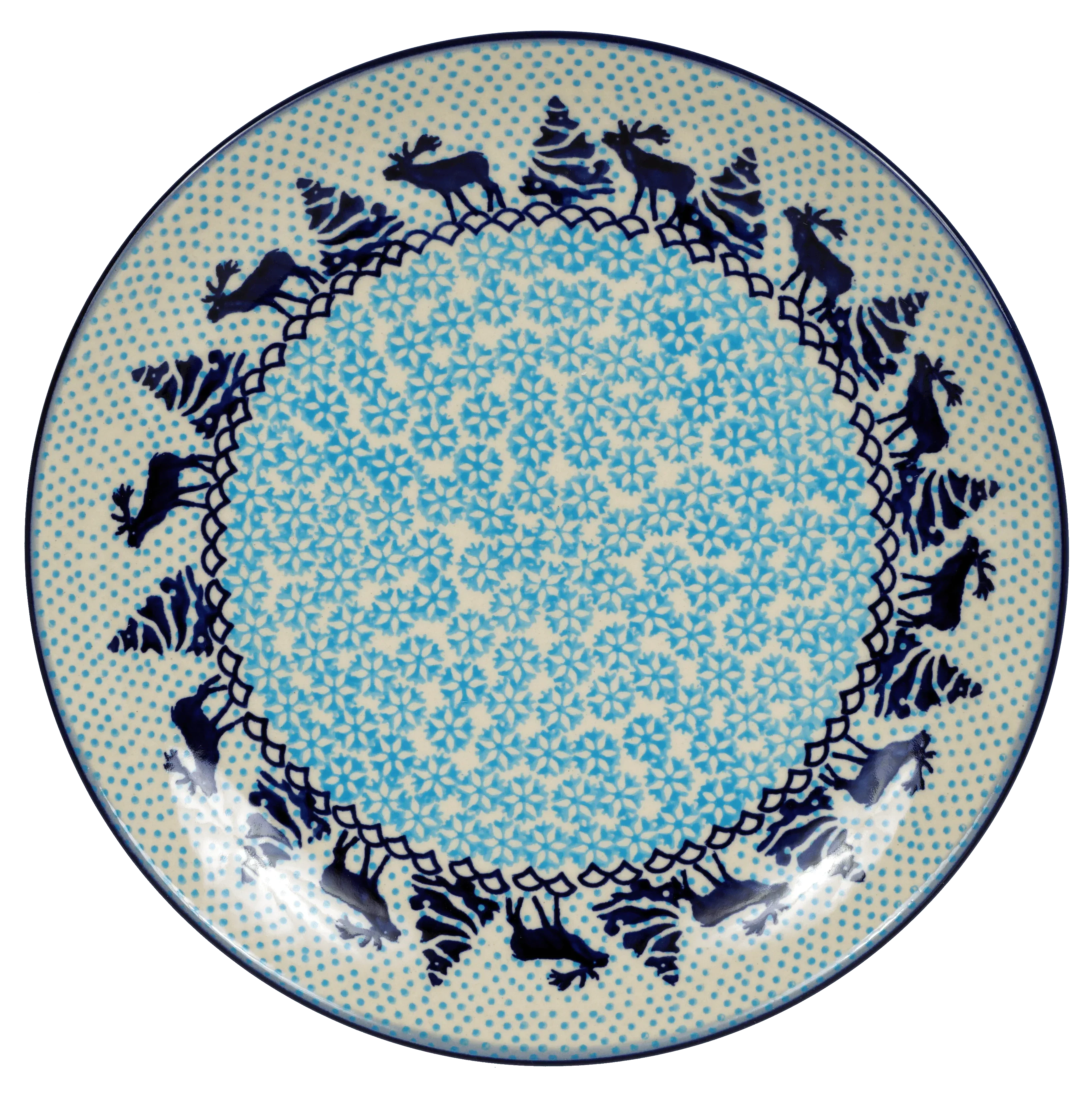 Plate, Round, Dinner, 10" in "Peaceful Season" by Manufaktura | T132T-JG24