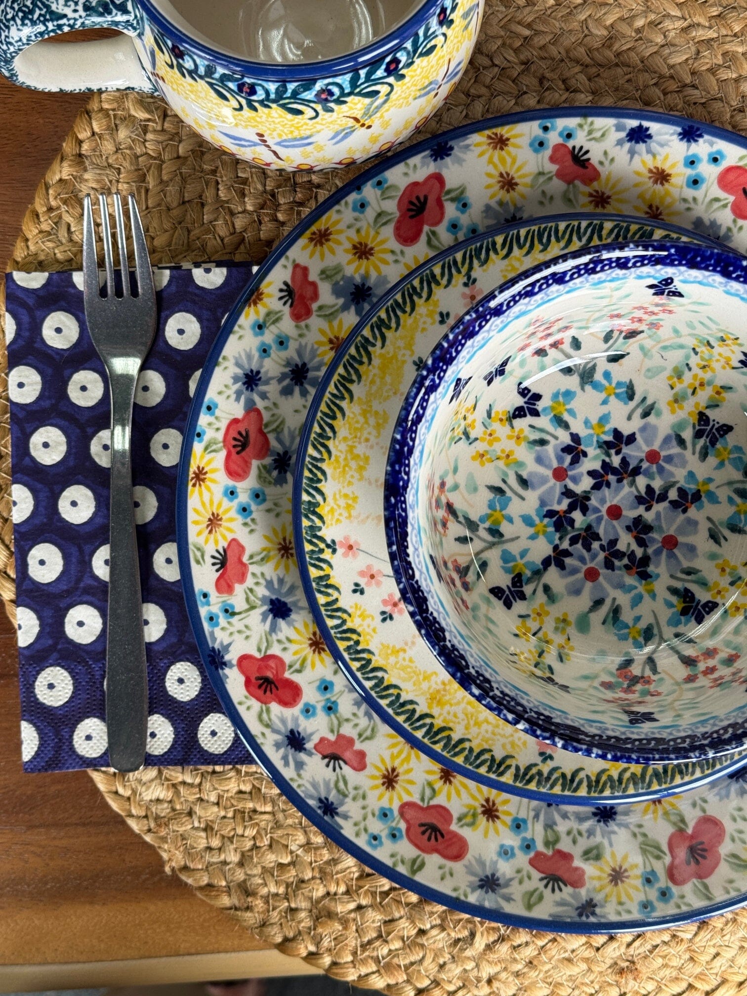 Plate, Round, Dinner, 10" in "Sunlit Blossoms" by Manufaktura | T132S-AS62 - Image 3