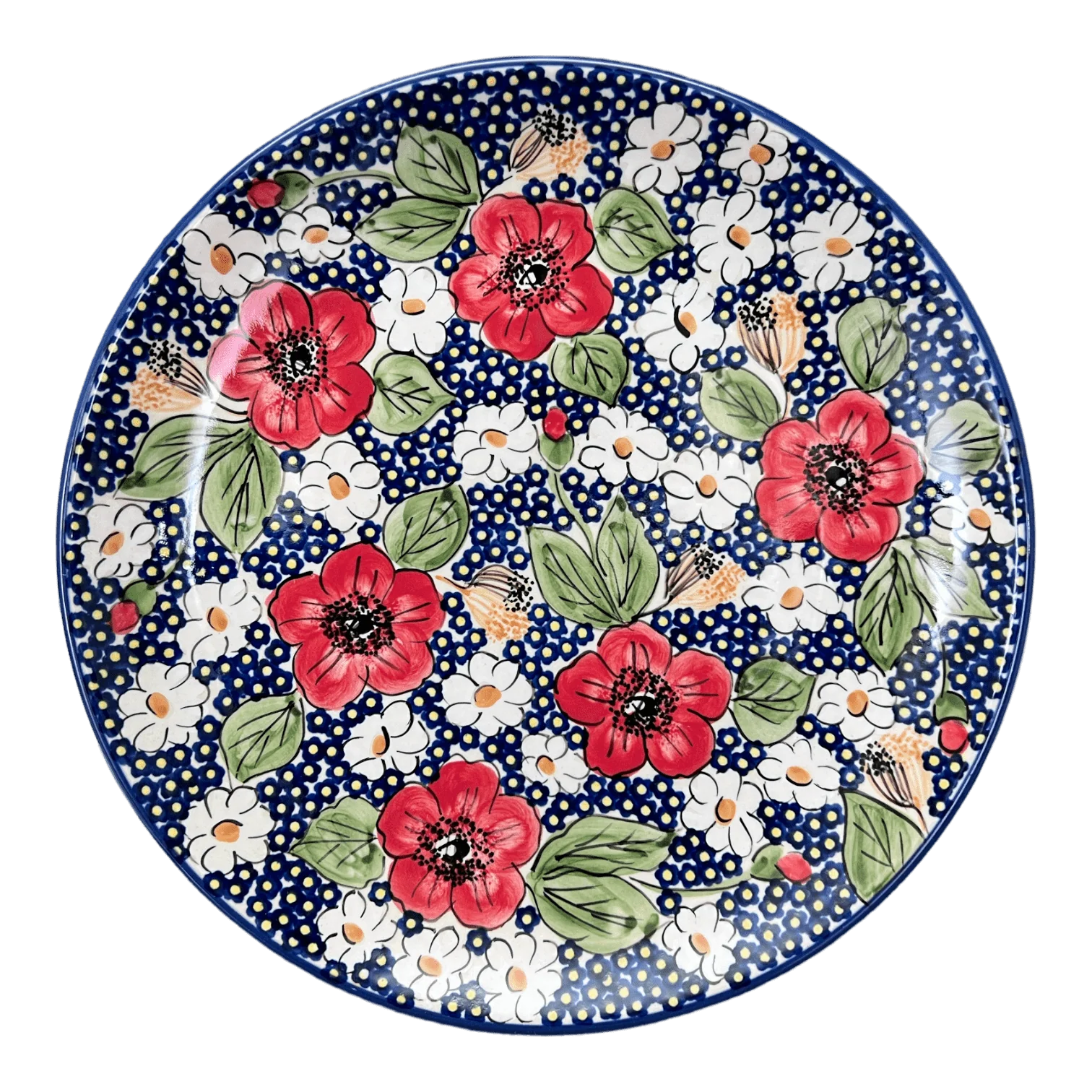 Plate, Round, Dinner, 10" in "Poppies & Posies" by Manufaktura | T132S-IM02