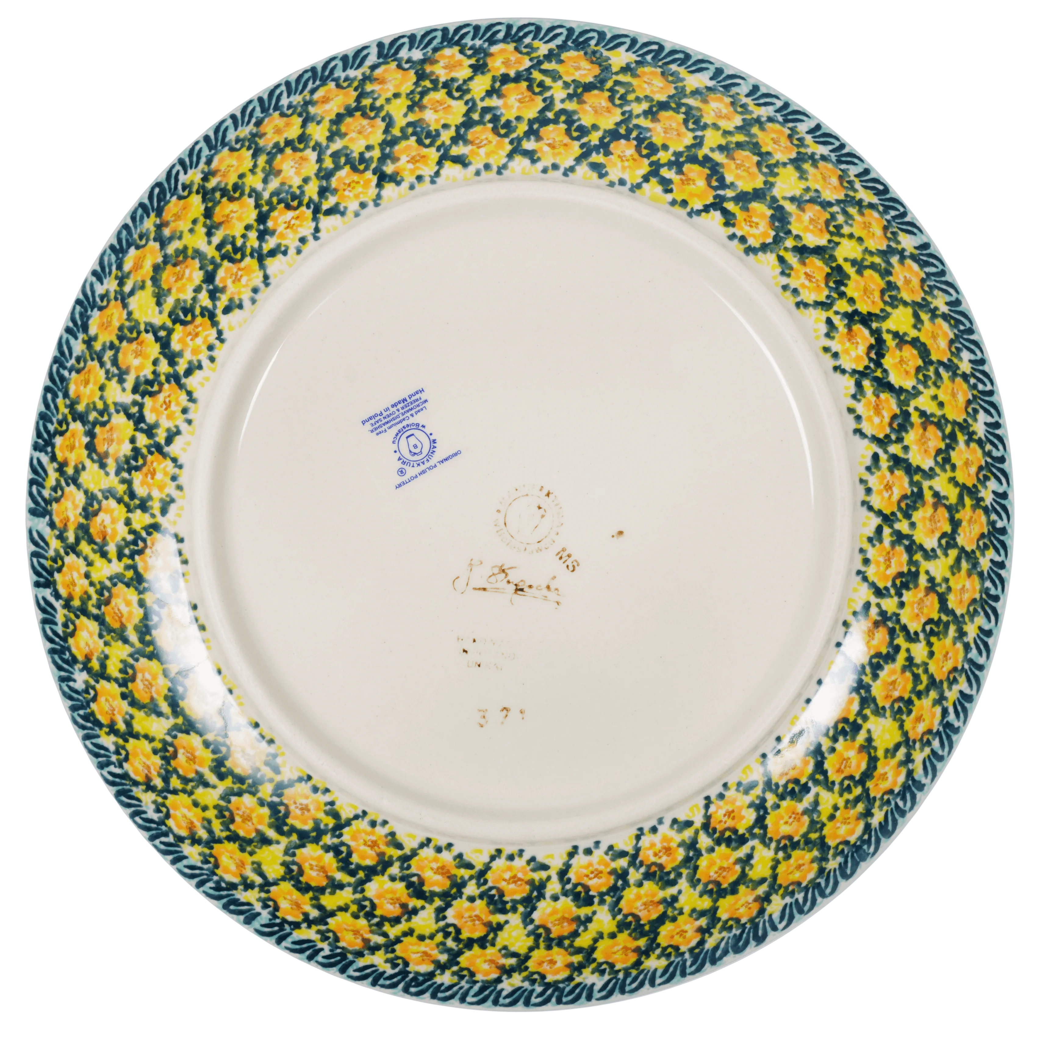 Plate, Round, Dinner, 10" in "Sunny Bouquet" by Manufaktura | T132S-JZ40 - Image 5