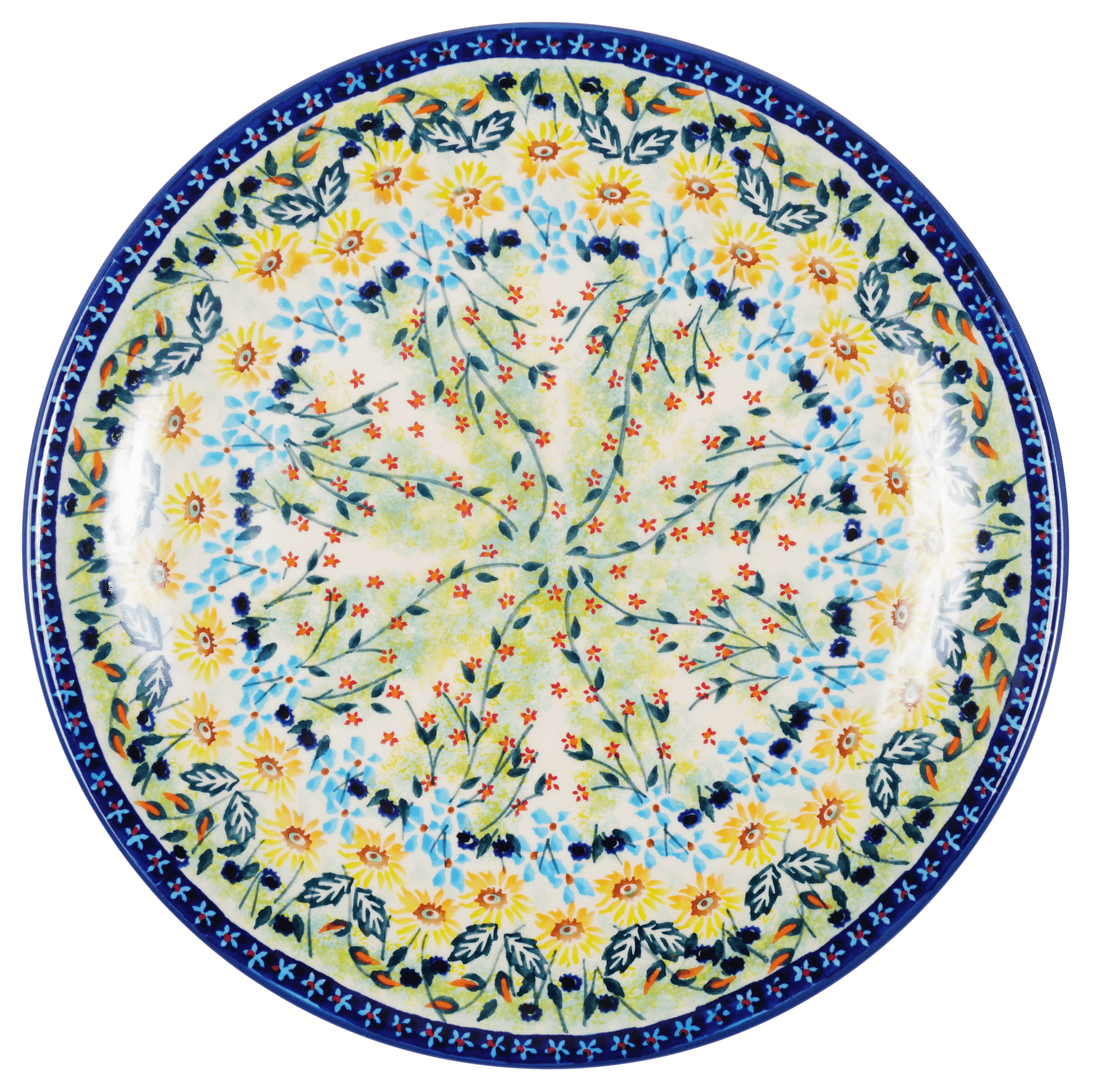 Plate, Round, Dinner, 10" in "Sunny Garland" by Manufaktura | T132S-WK80
