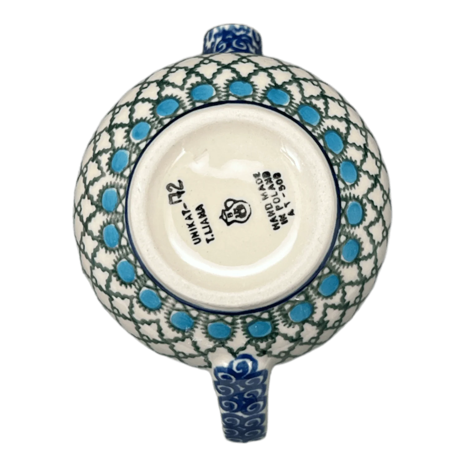 Creamer, 10 oz in "Mediterranean Waves" by Ceramika Artystyczna | A341-U72 - Image 3