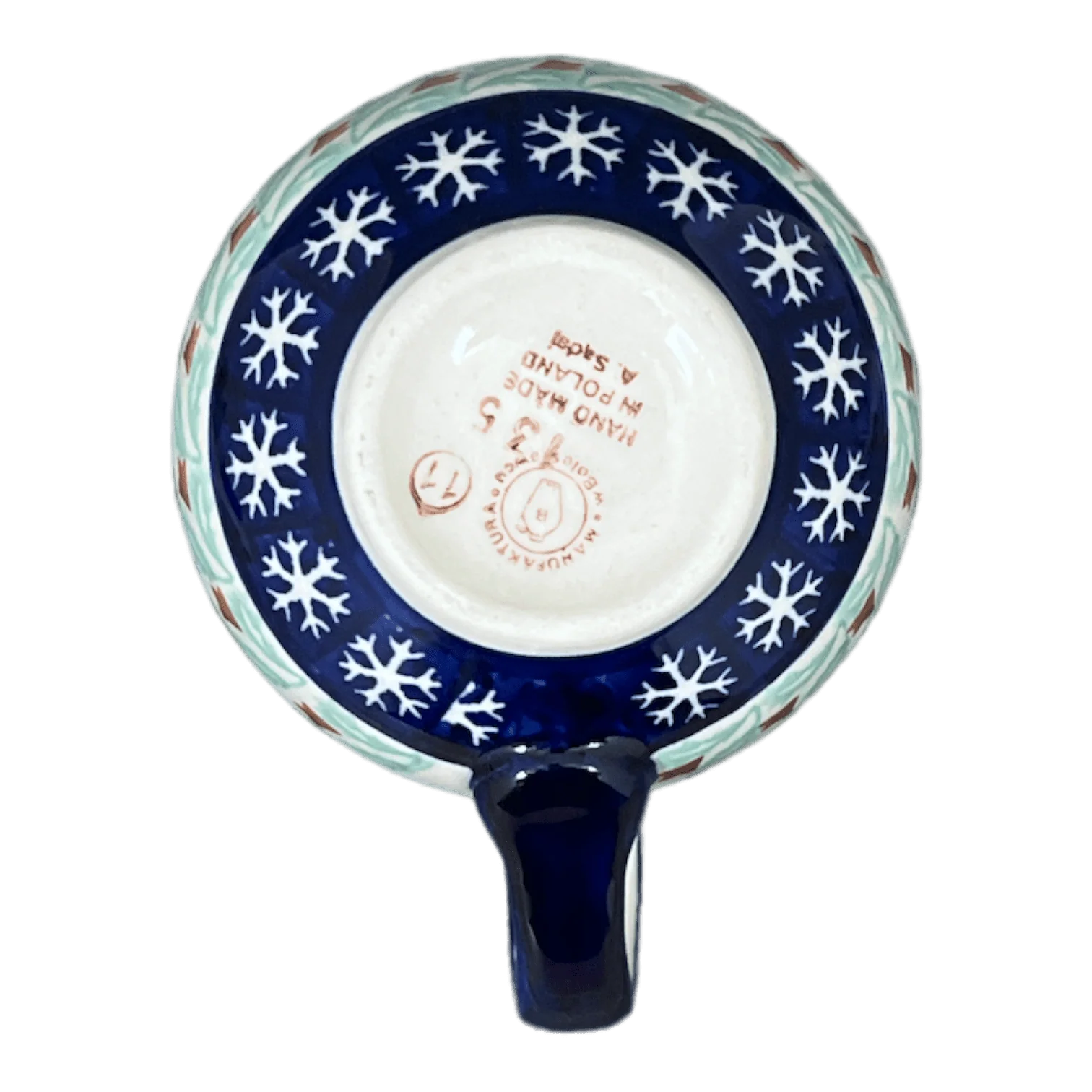 Mug, Belly Mug, 10 oz Medium in "Starry Wreath" by Manufaktura | K090T-PZG - Image 2