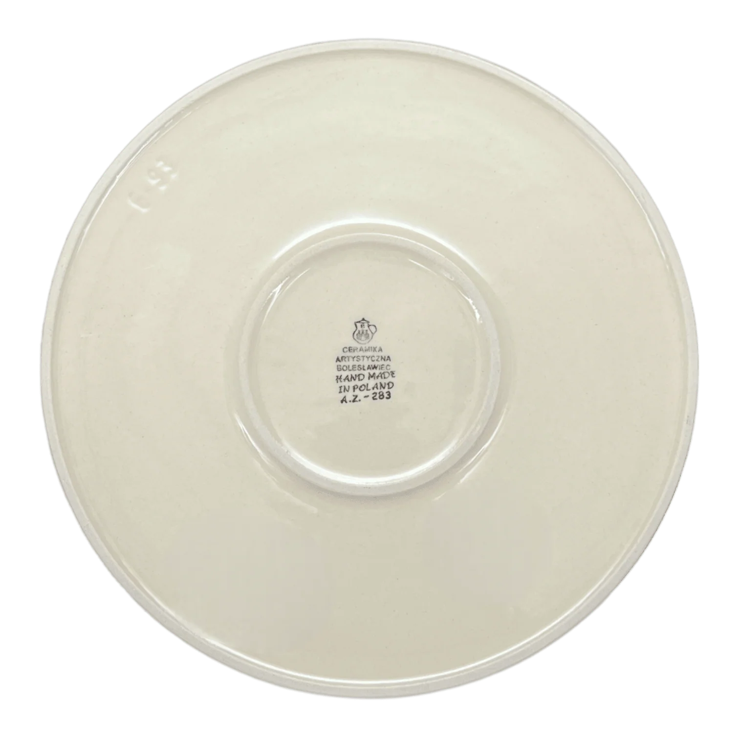 Tray, Round, 10" in "Cowabunga - Blue Rim" by Ceramika Artystyczna | AE93-2417X - Image 5