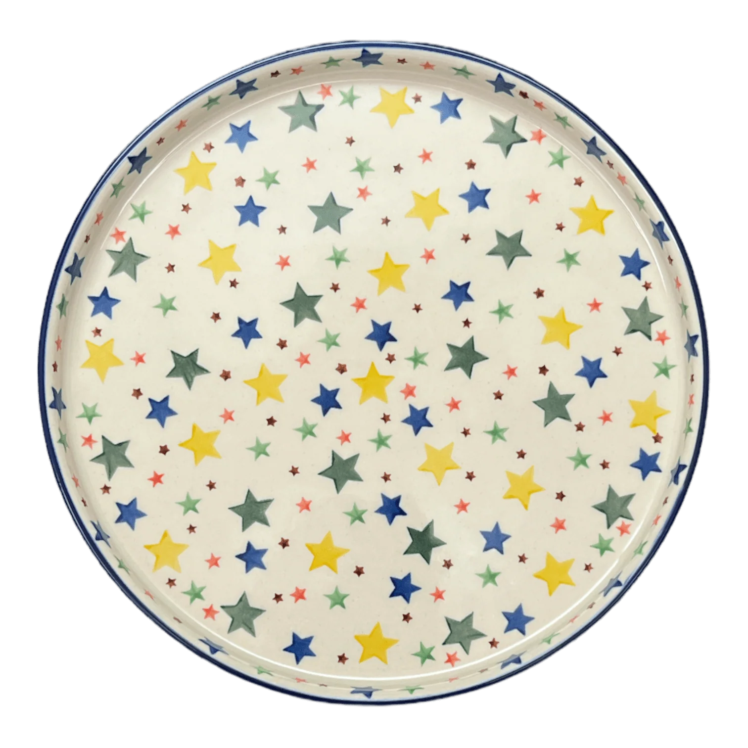Tray, Round, 10" in "Star Shower" by Ceramika Artystyczna | AE93-359X