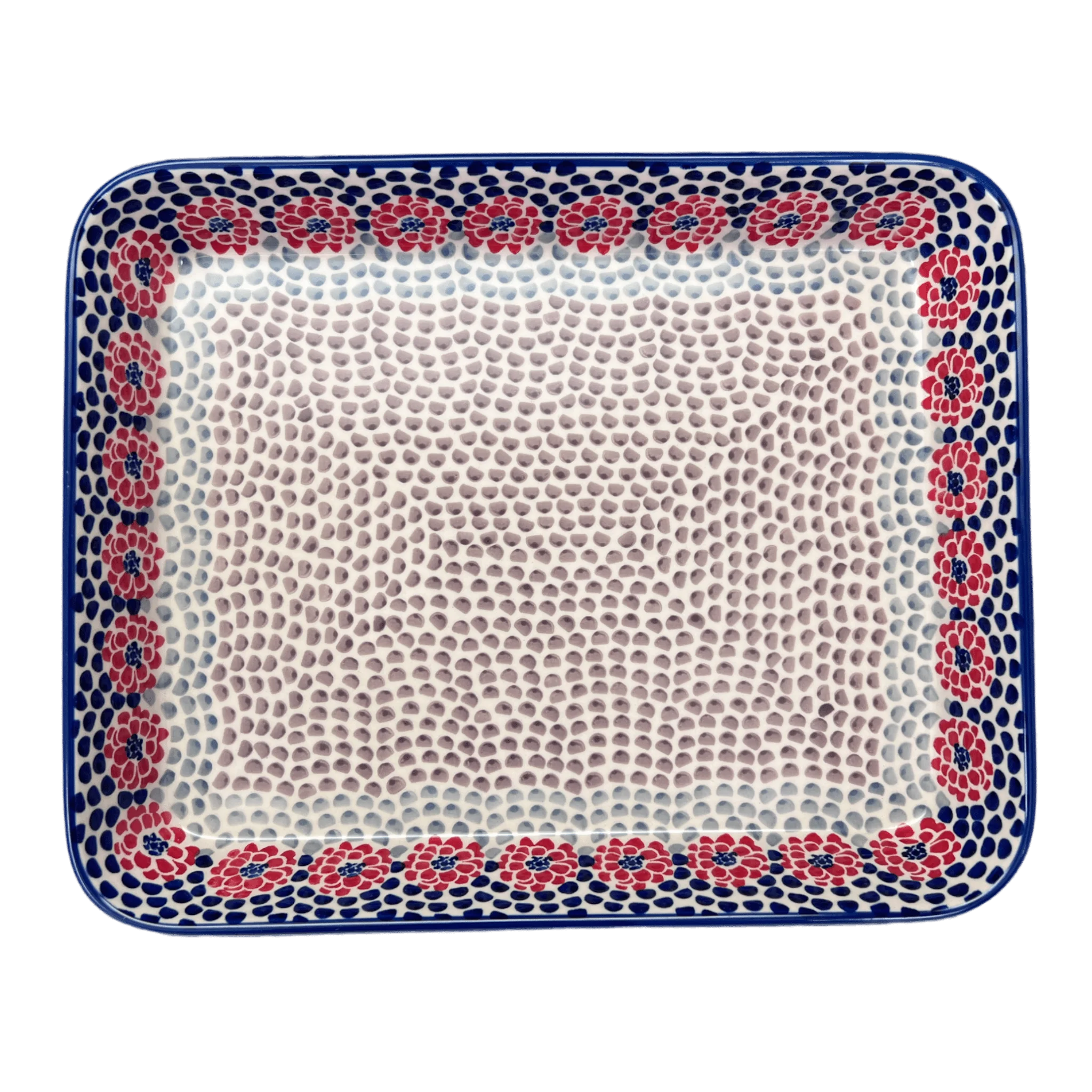 Baker, Rectangular, Shallow 10" x 13" in "Falling Petals" by Manufaktura | P105U-AS72 - Image 4
