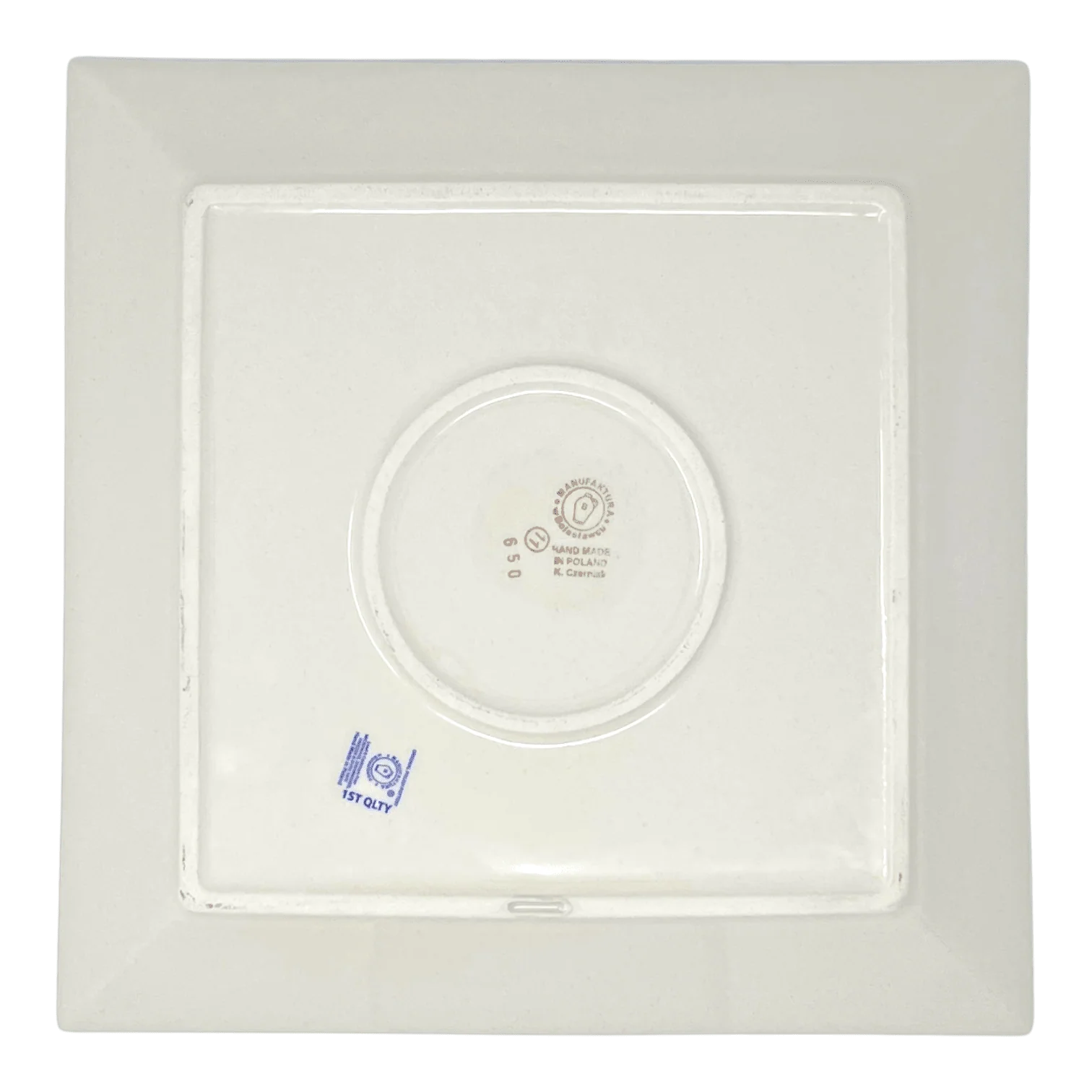 Plate, Square, Dinner, 11.25" Plate in "Peacock" by Manufaktura | T145T-54 - Image 4