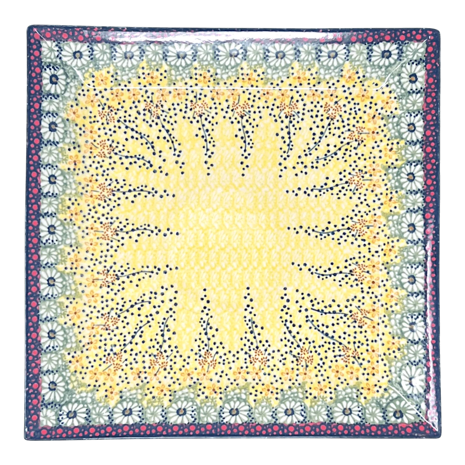 Plate, Square, Dinner, 11.25" Plate in "Sunshine Grotto" by Manufaktura | T145S-WK52