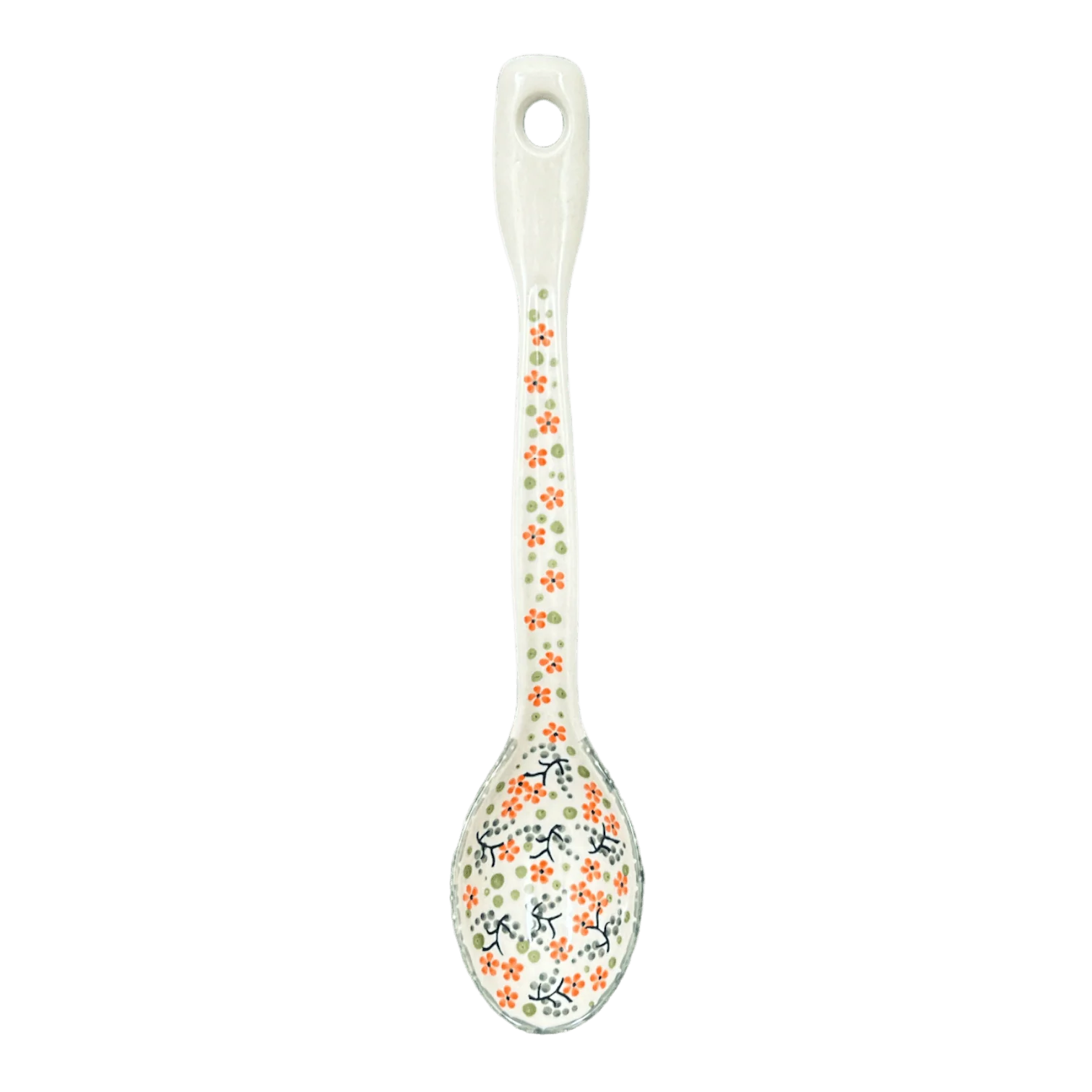 Spoon, Stirring Spoon, 12" in "Peach Blossoms" by Manufaktura | L008S-AS46