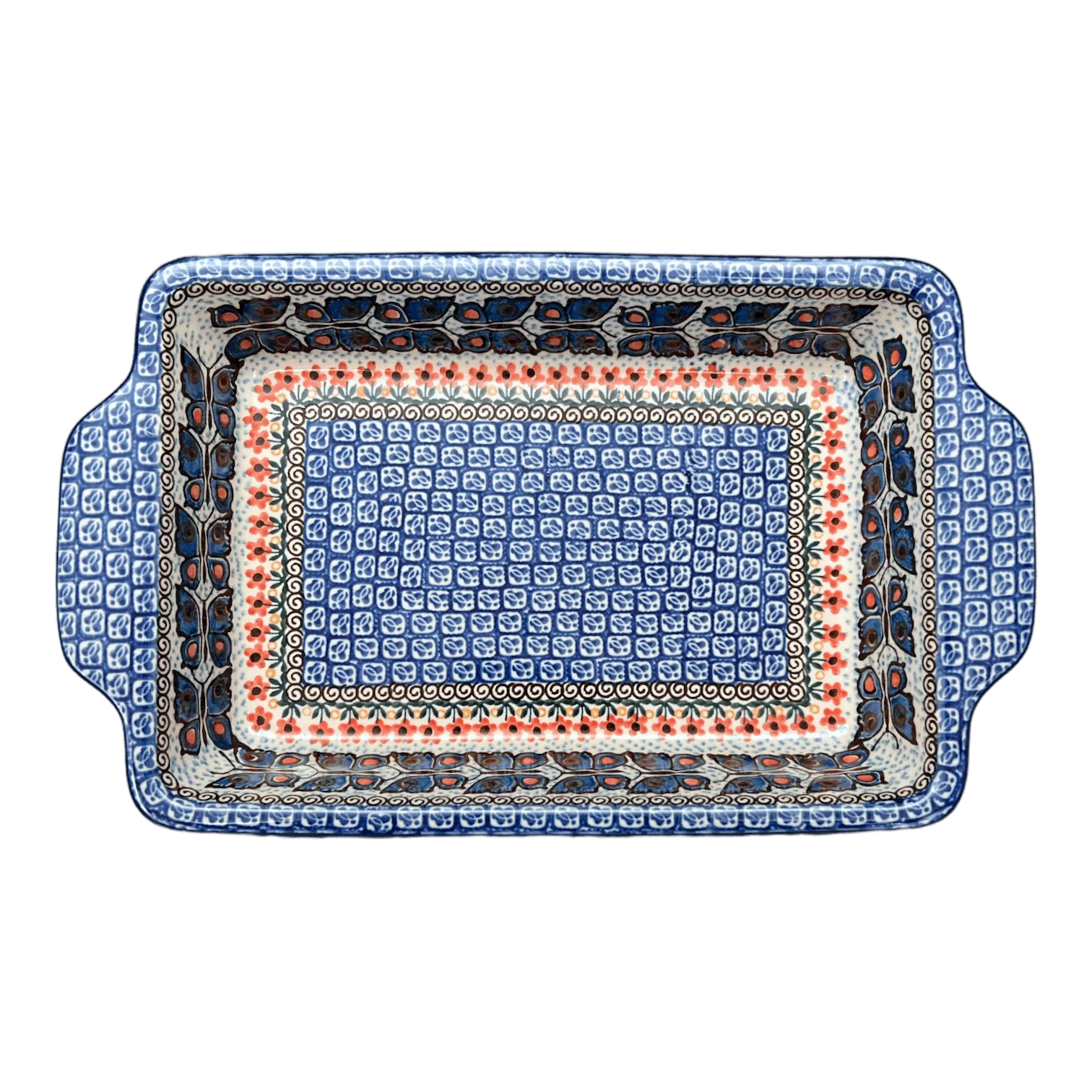 Casserole, Rectangular, Handles, 13" x 8" in "Butterfly Parade" by Ceramika Artystyczna | AA59-U1493 - Image 2