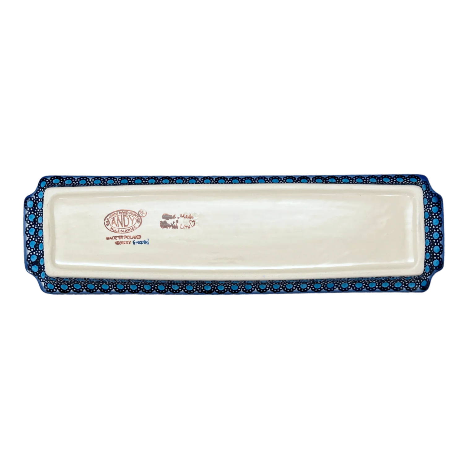 Tray, Rectangular, 16" x 4.5" in "Polish Bouquet" by Andy | NDA203-82 - Image 4