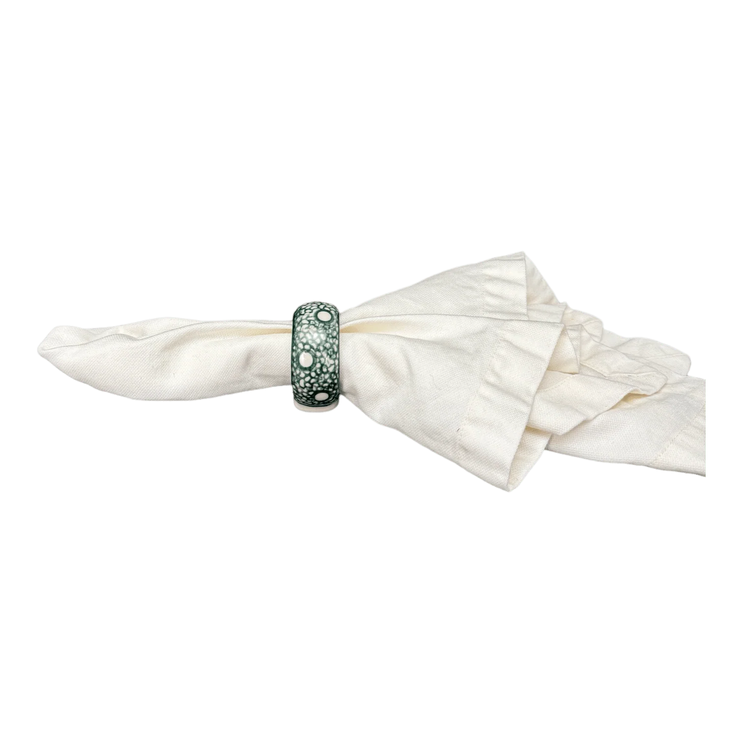 Napkin Ring, 2", WR (WR18B) in "Winter Cabin" by W.R. Ceramika | WR18B-AB1 - Image 4