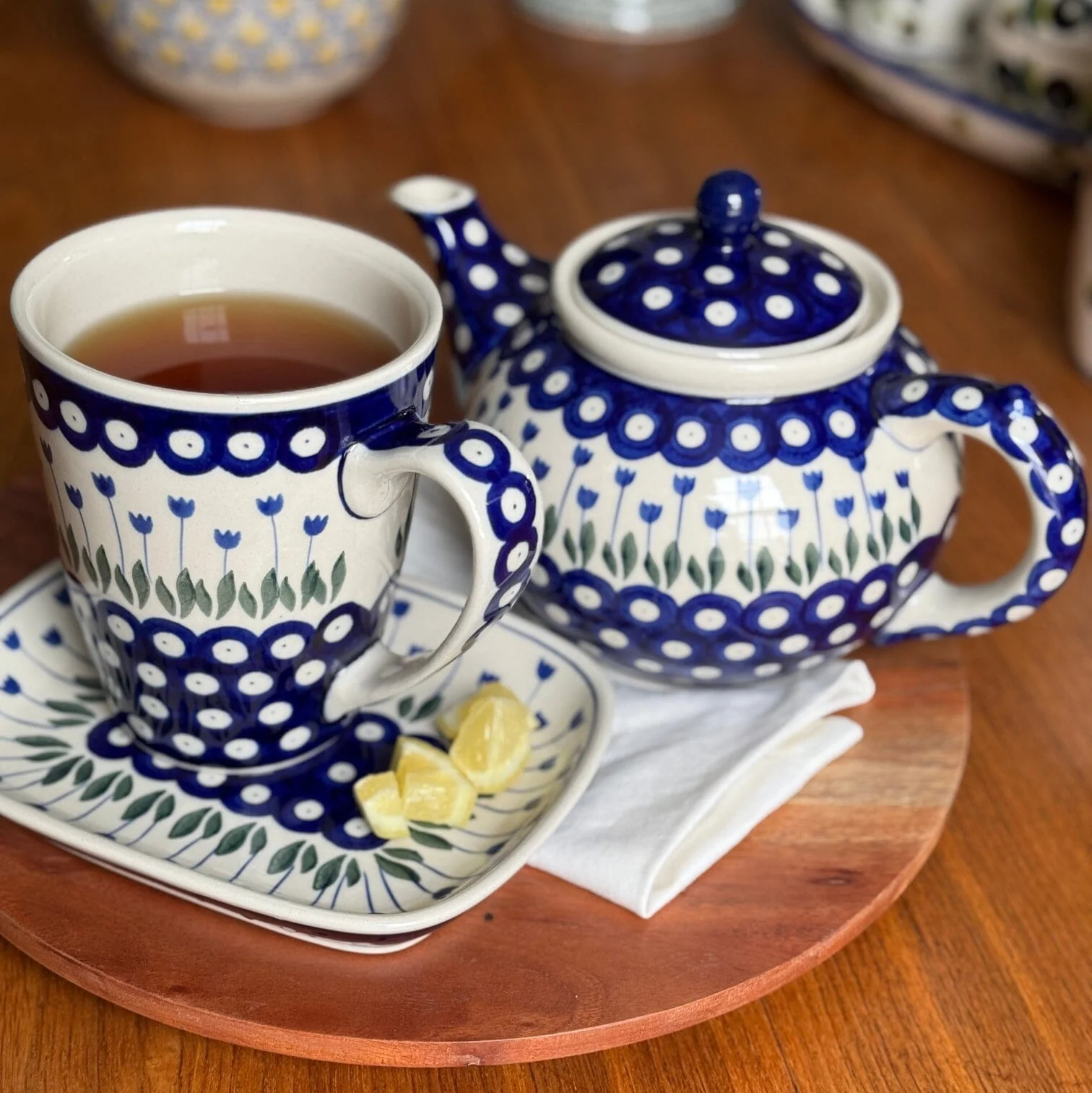 Mug, 22 oz in "Tulip Dot" by Ceramika Artystyczna | AD60-377Z - Image 2