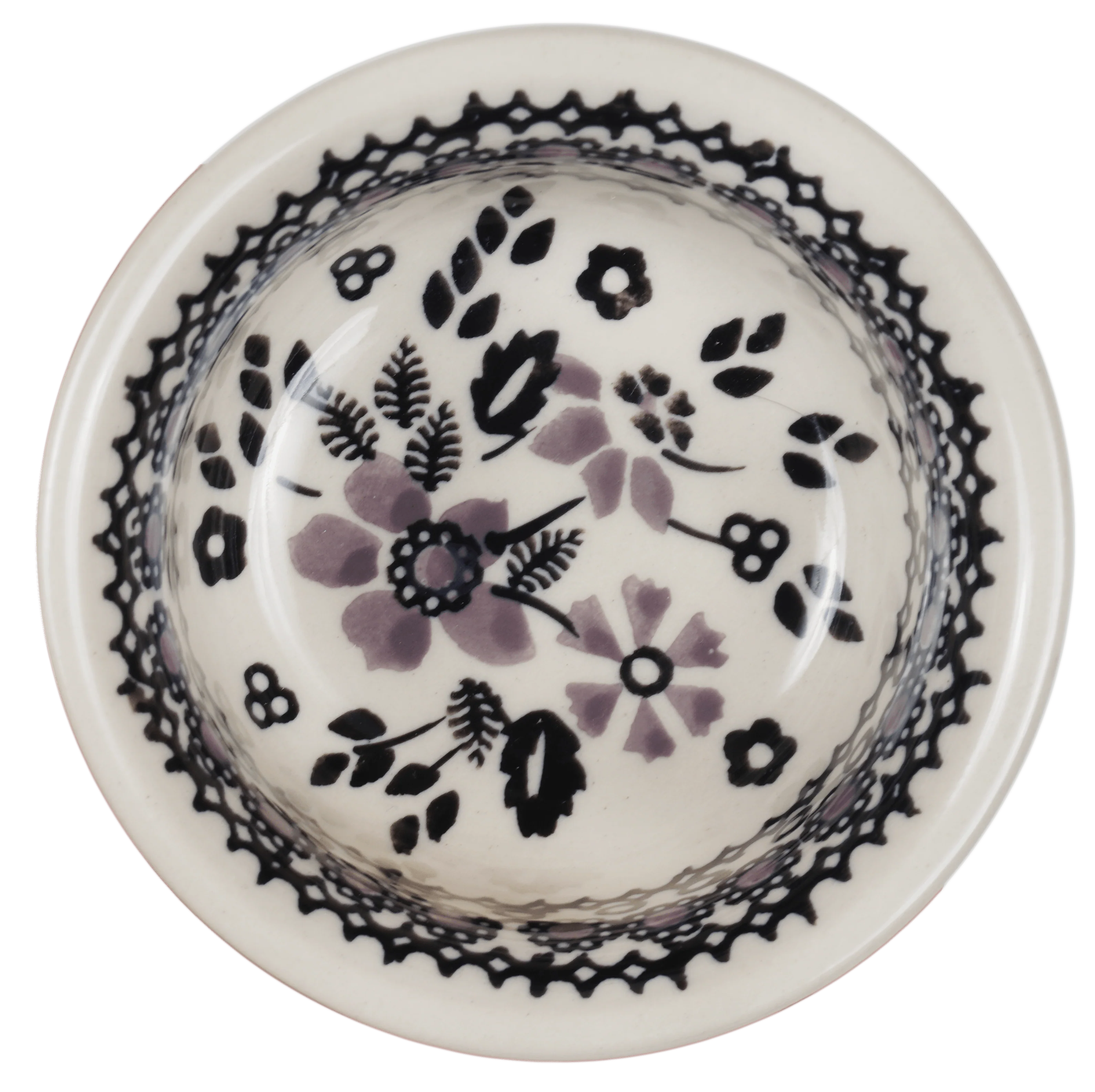 Bowl, Round, 3.5" in "Duet in Black & Grey" by Manufaktura | M081S-DPSC - Image 2