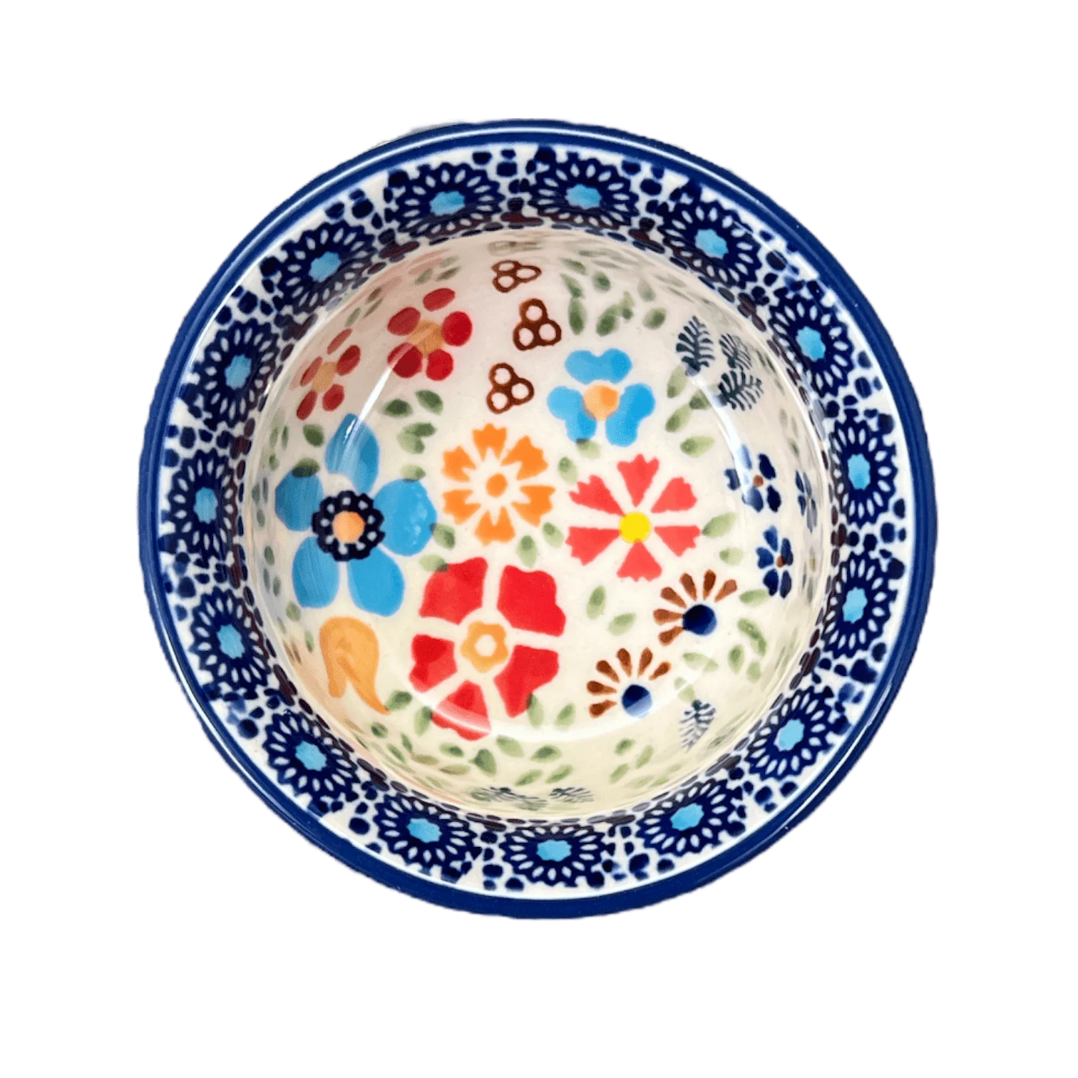 Bowl, Round, 3.5" in "Festive Flowers" by Manufaktura | M081S-IZ16 - Image 3