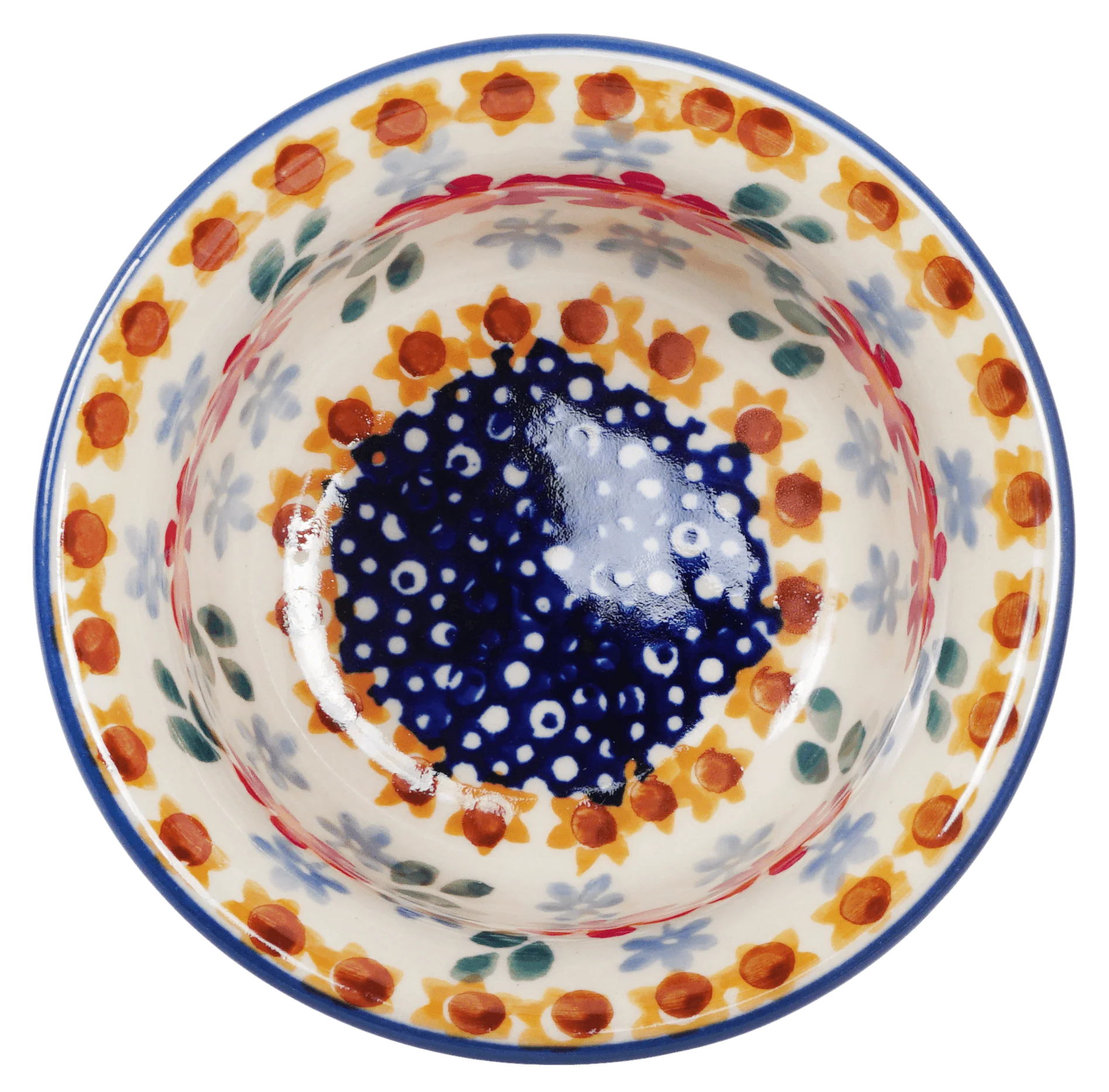 Bowl, Round, 3.5" in "Red Daisy Daze" by Manufaktura | M081U-P227 - Image 2