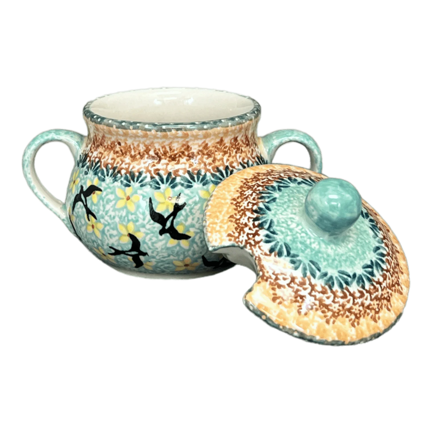 Bowl, Round, Sugar Bowl, 3.5" in "Capistrano" by Manufaktura | C015S-WK59 - Image 2