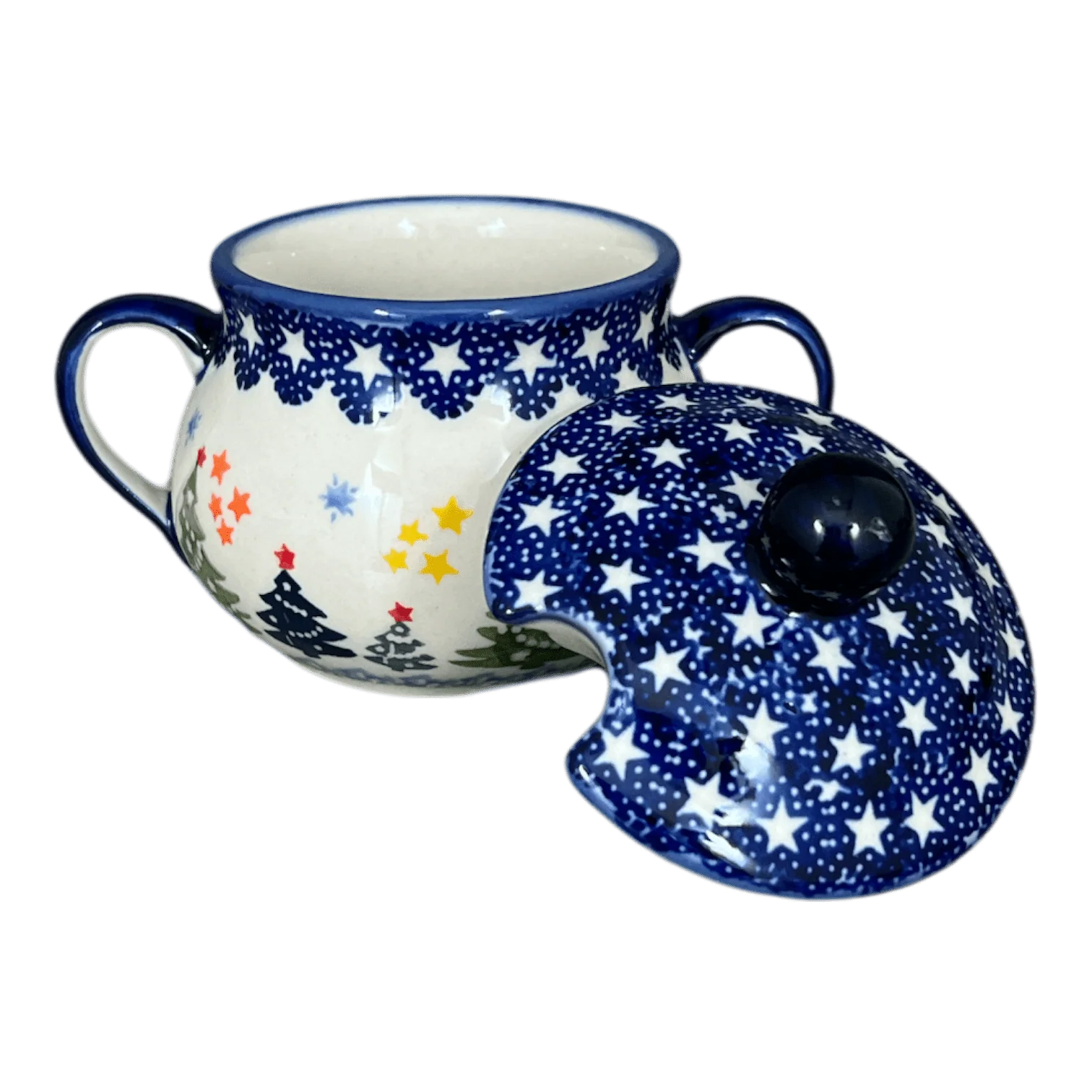 Bowl, Round, Sugar Bowl, 3.5" in "Festive Forest" by Manufaktura | C015U-INS6 - Image 2