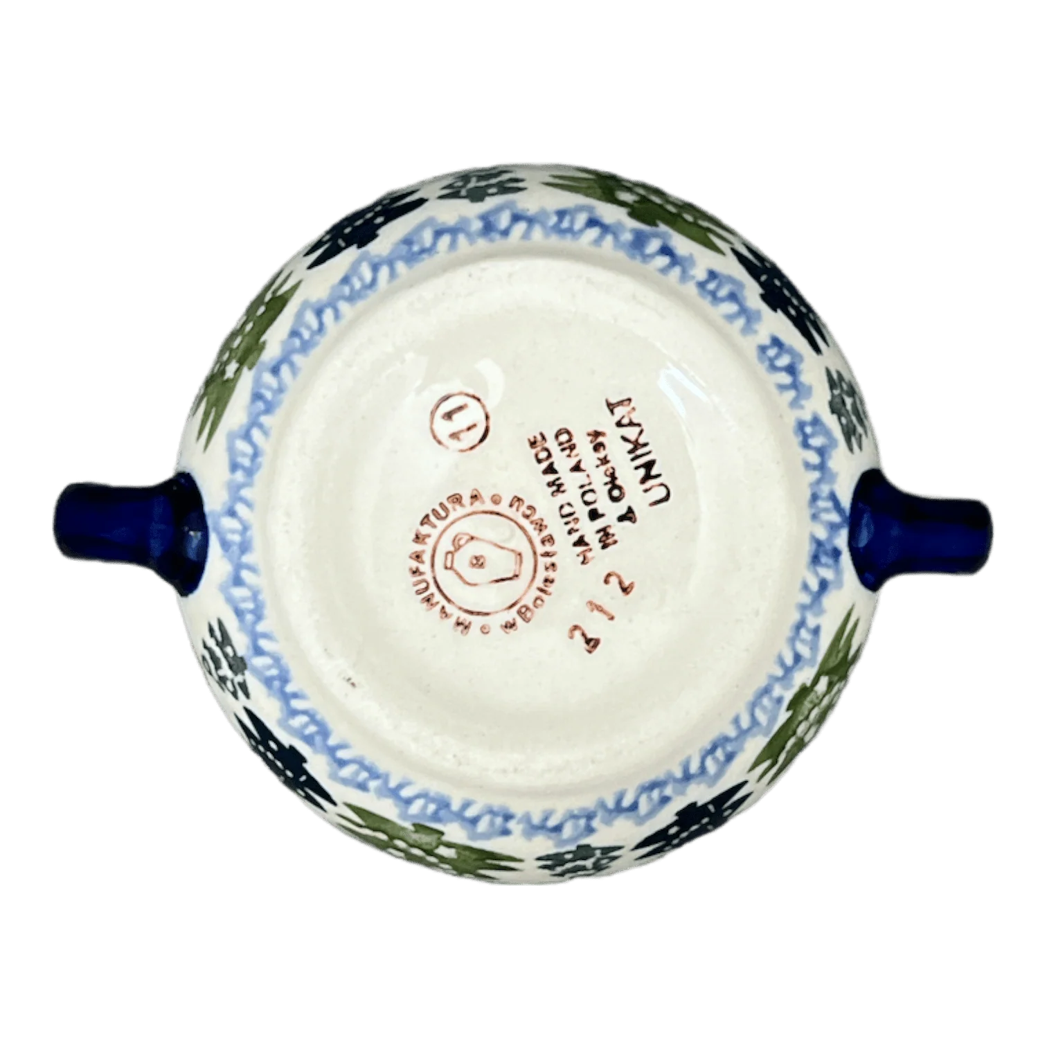 Bowl, Round, Sugar Bowl, 3.5" in "Festive Forest" by Manufaktura | C015U-INS6 - Image 3
