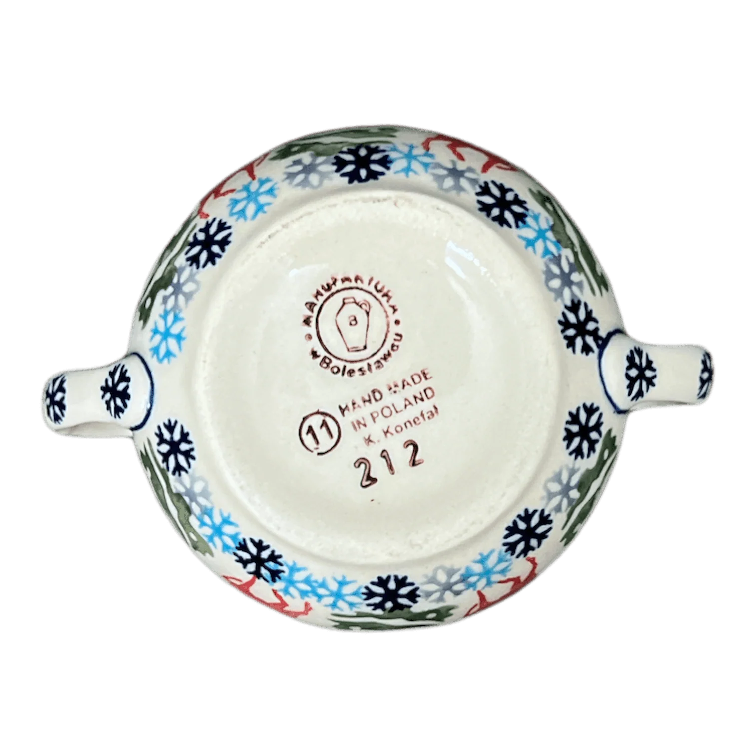 Bowl, Round, Sugar Bowl, 3.5" in "Reindeer Games" by Manufaktura | C015T-BL07 - Image 3