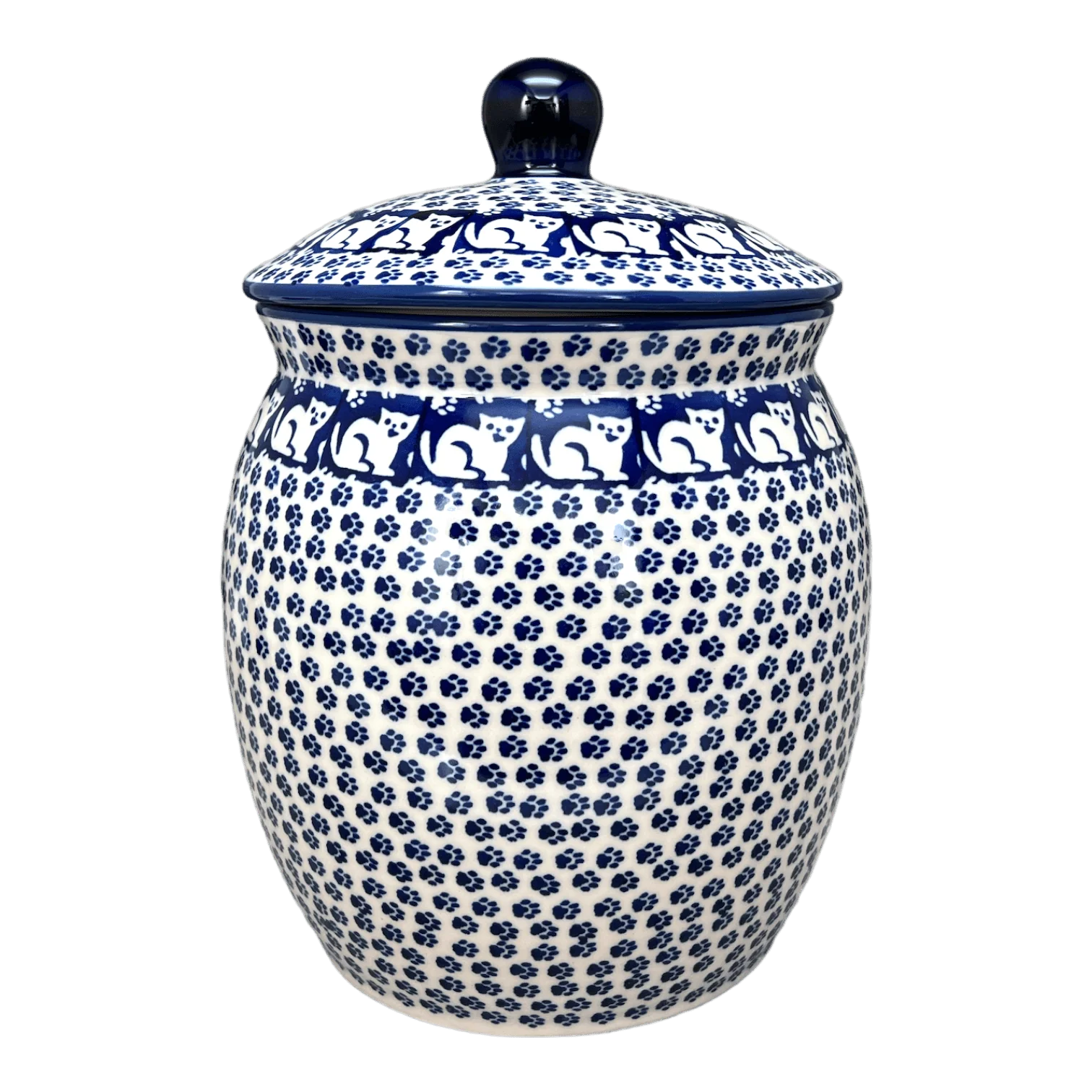 Canister, 3 Liter in "Kitty Cat Path" by Manufaktura | P083T-KOT6