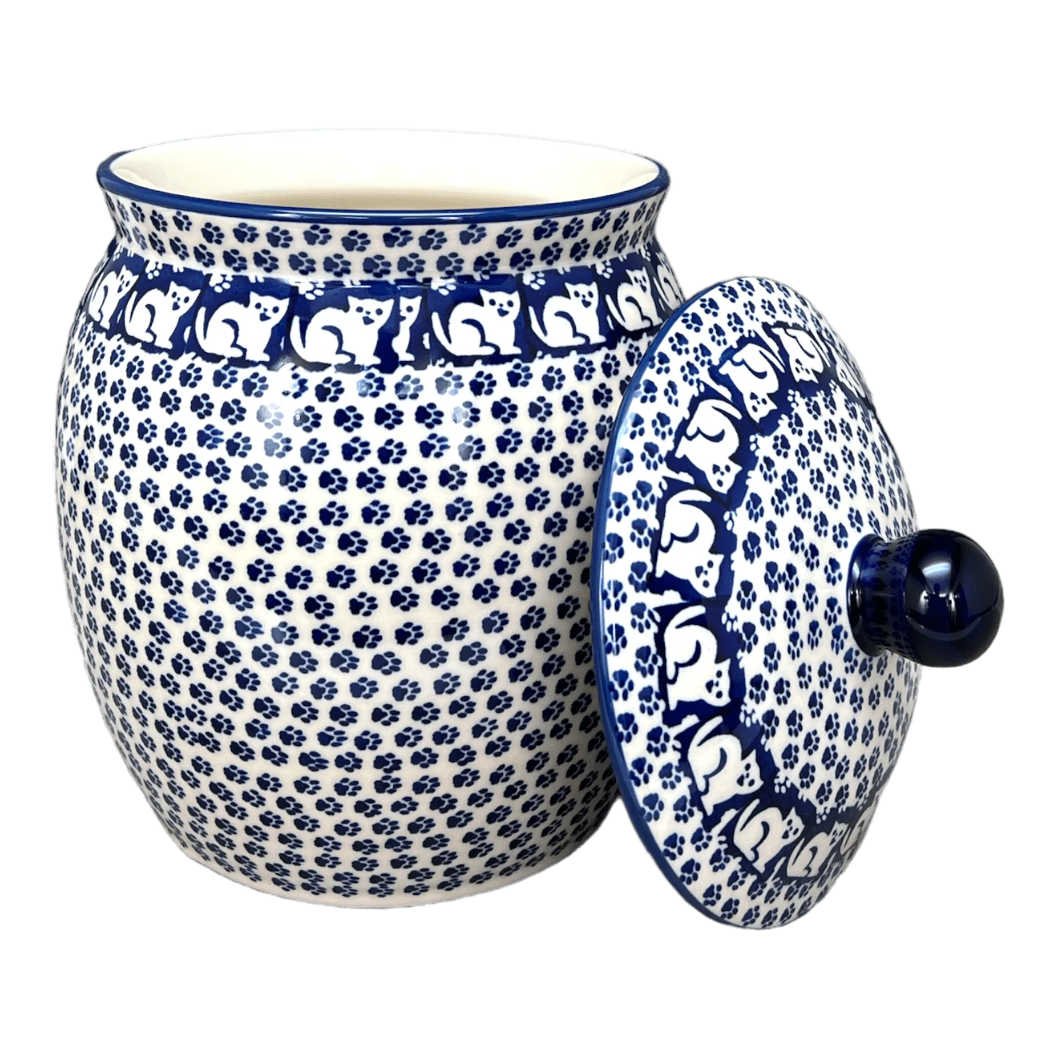 Canister, 3 Liter in "Kitty Cat Path" by Manufaktura | P083T-KOT6 - Image 2