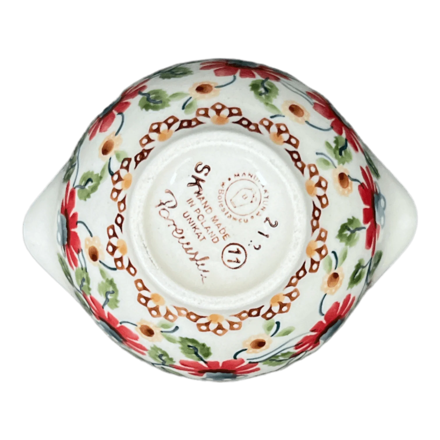 Bowl, Round, Sugar Bowl, 3" in "Mediterranean Blossoms" by Manufaktura | C003S-P274 - Image 3