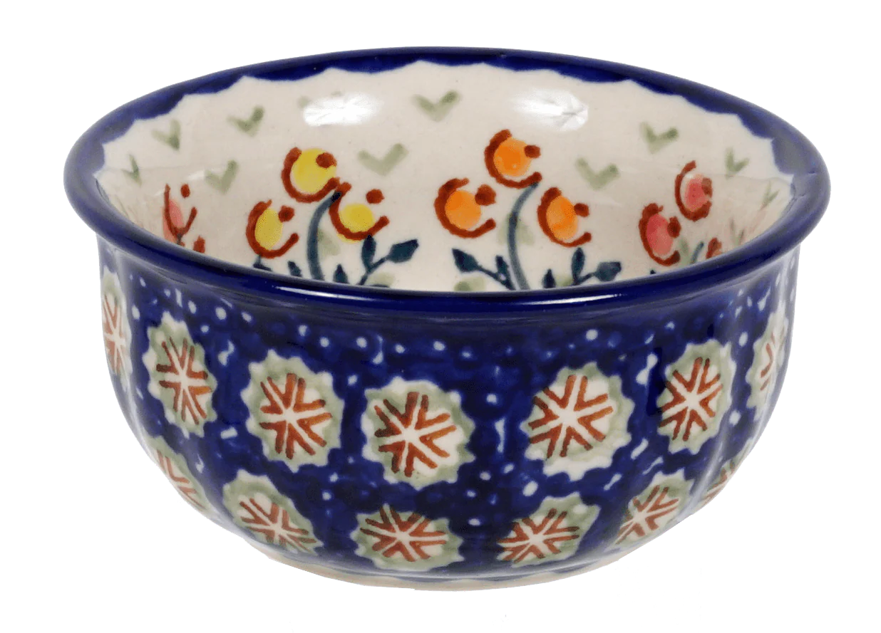 Bowl, Round, 3.5" in "Floral Spray" by Manufaktura | M081U-DSO