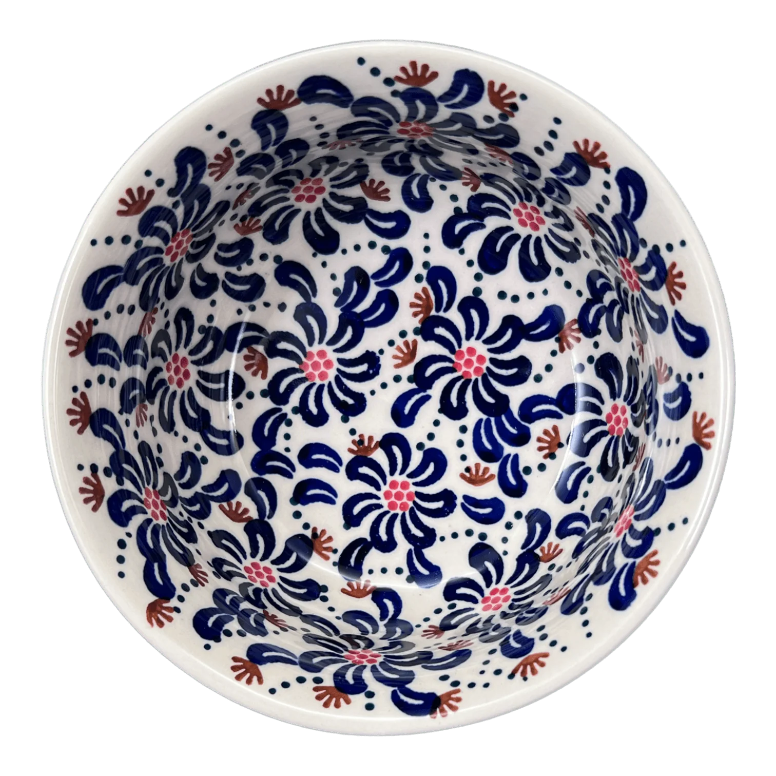 Bowl, Round, 4.5" in "Floral Fireworks" by Manufaktura | M082U-BSAS - Image 4