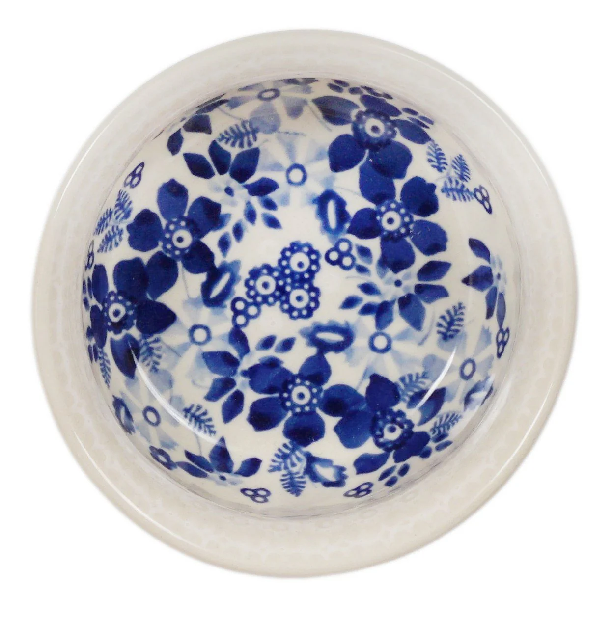 Bowl, Round, 4.5" in "Duet in Blue & White" by Manufaktura | M082S-SB04 - Image 4
