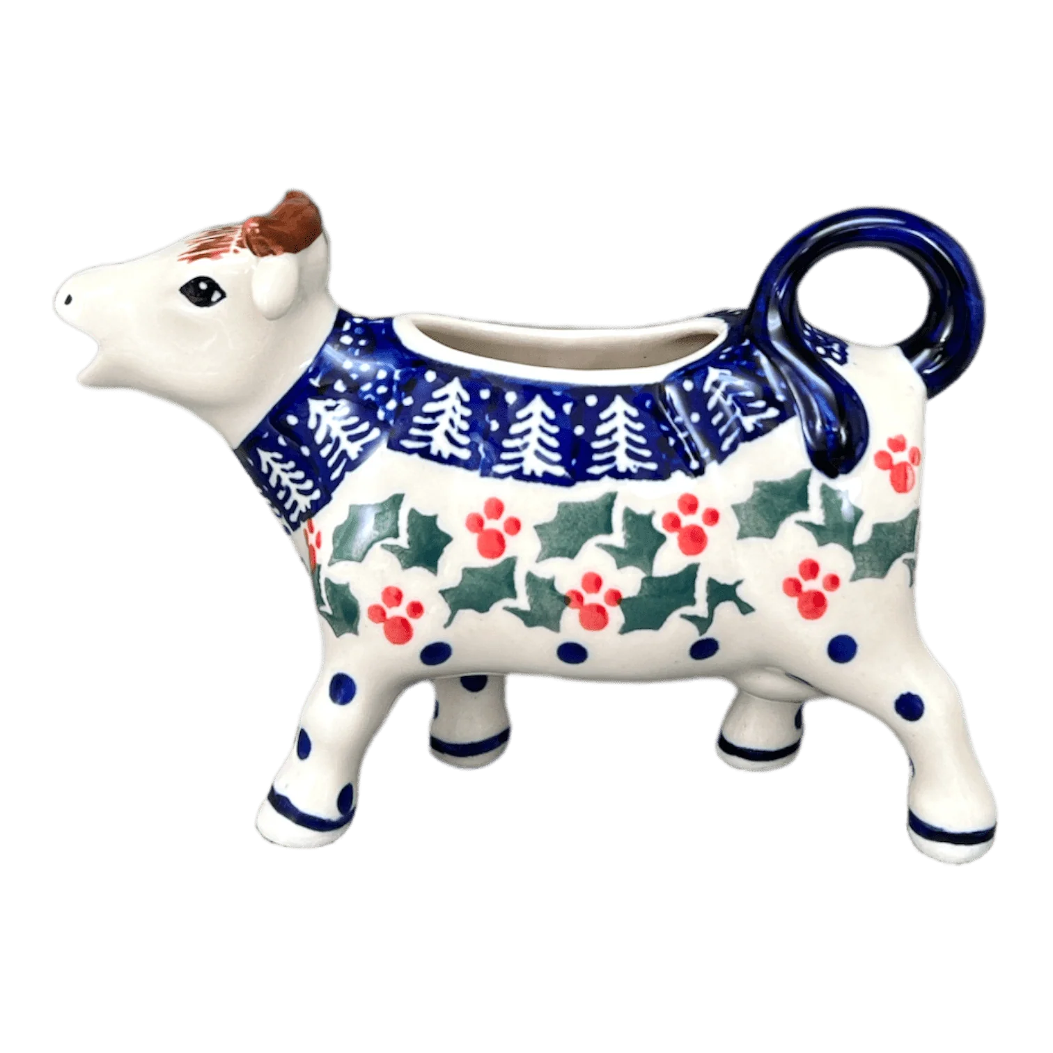 Creamer, Cow, 4 oz in "Holiday Cheer" by Manufaktura | D081T-NOS2 - Image 2