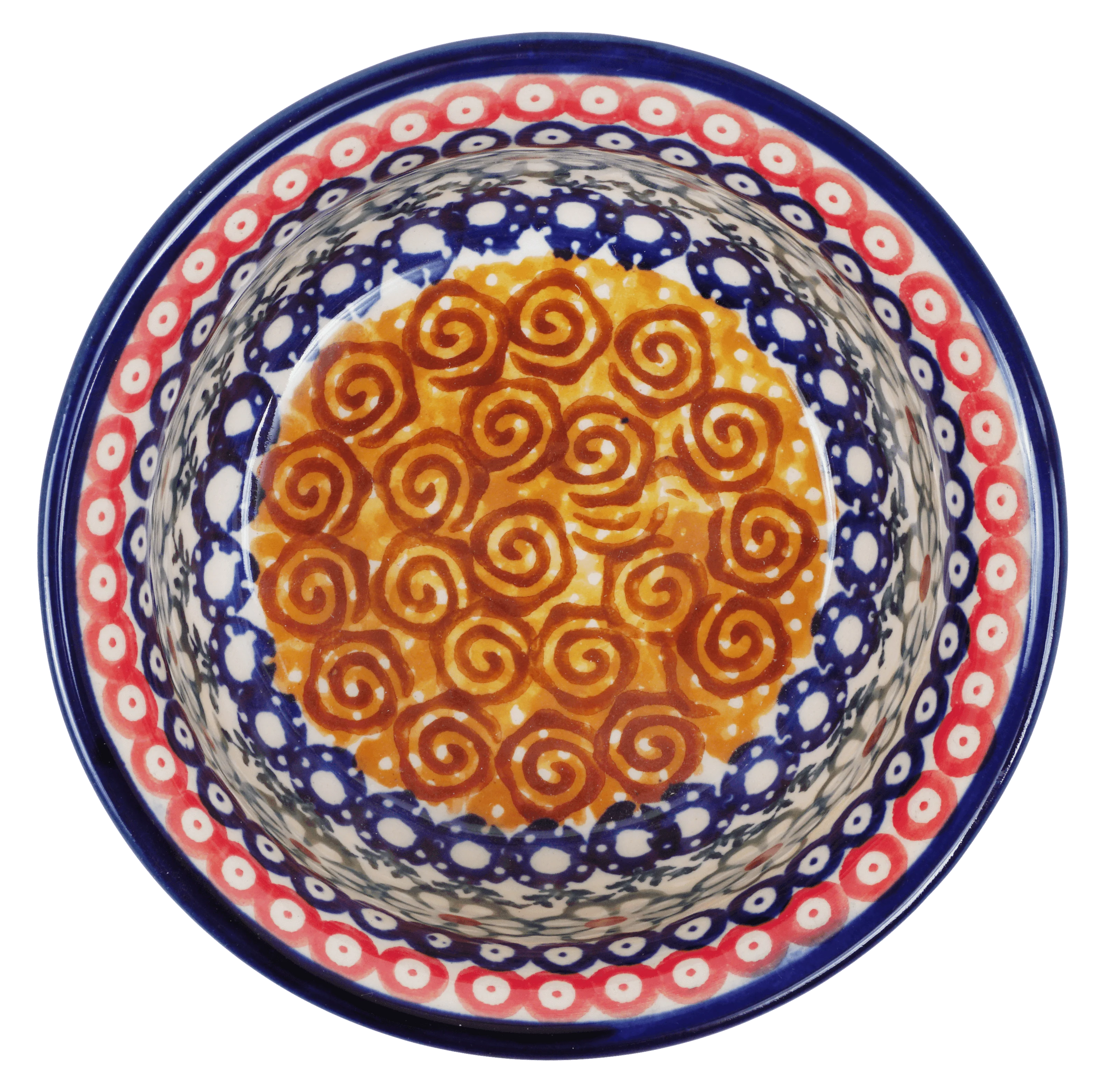 Bowl, Round, 4.5" in "Chocolate Swirl" by Manufaktura | M082U-EOS - Image 4