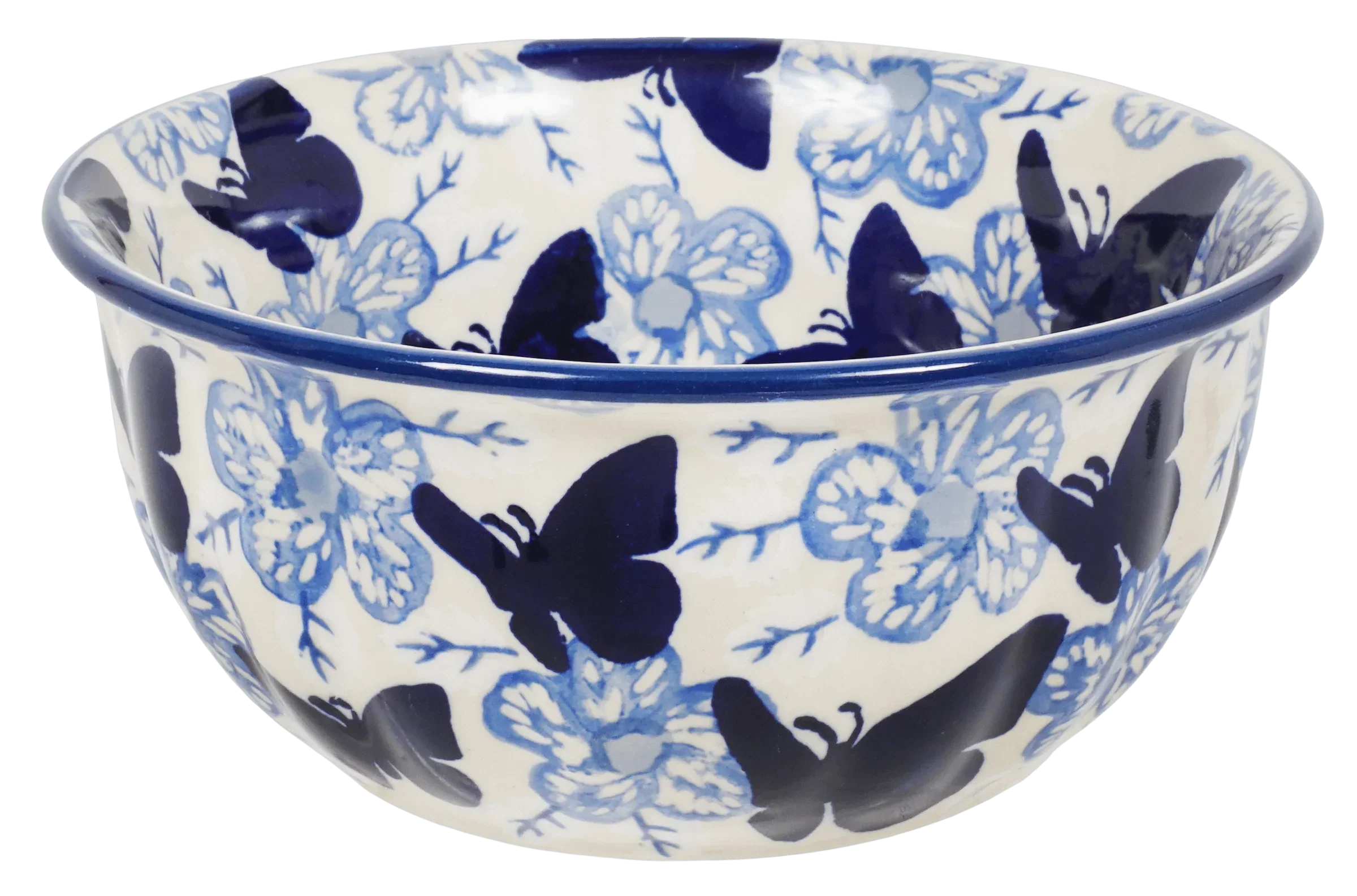 Bowl, Round, 5.5" in "Blue Butterfly" by Manufaktura | M083U-AS58