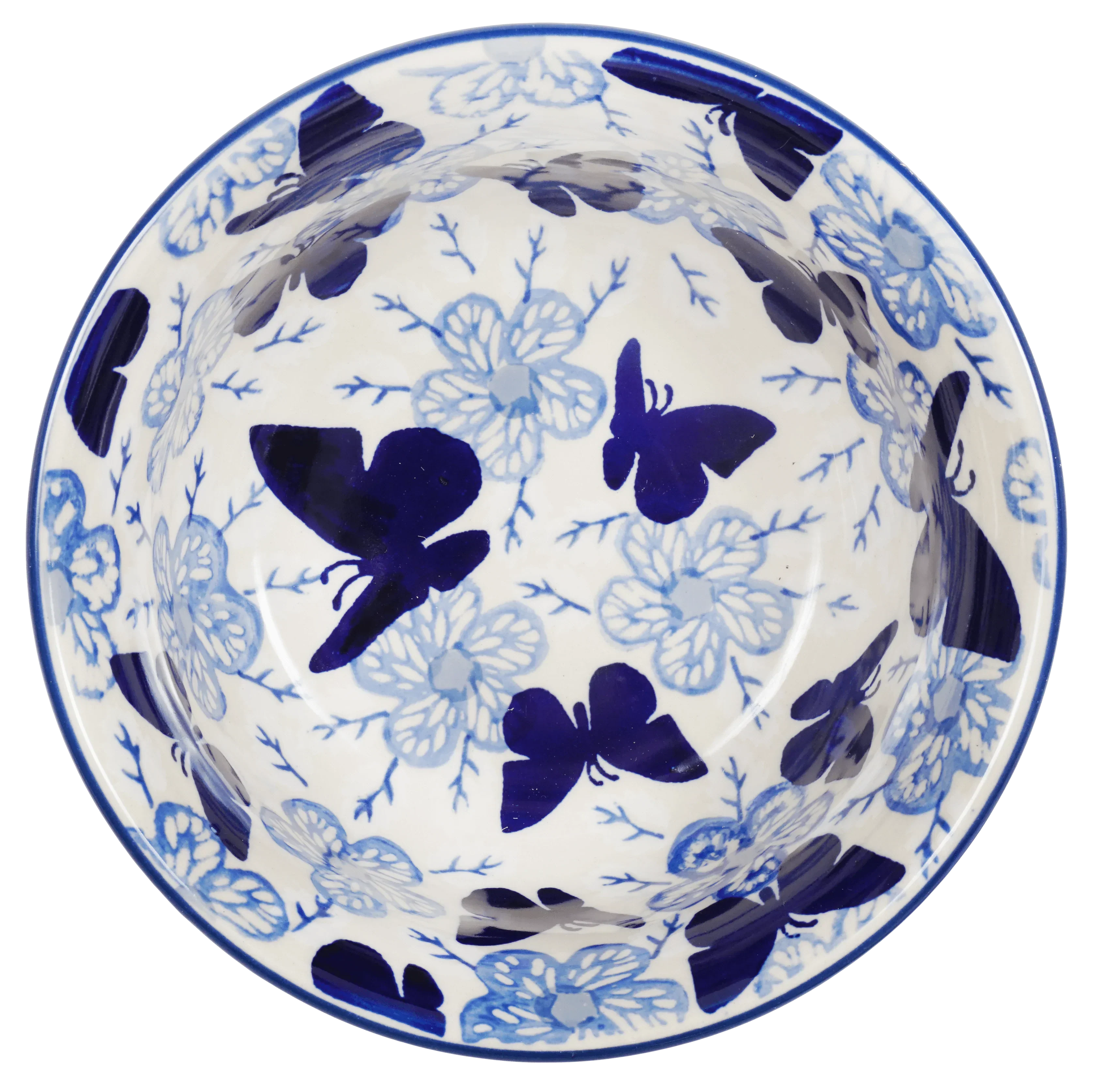Bowl, Round, 5.5" in "Blue Butterfly" by Manufaktura | M083U-AS58 - Image 4