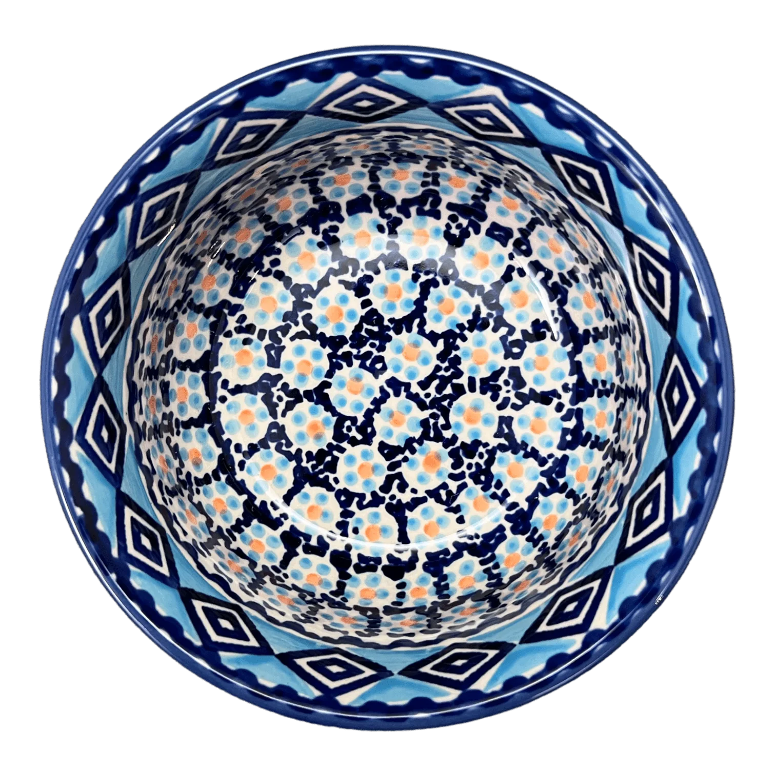 Bowl, Round, 5.5" in "Blue Diamond" by Manufaktura | M083U-DHR - Image 4