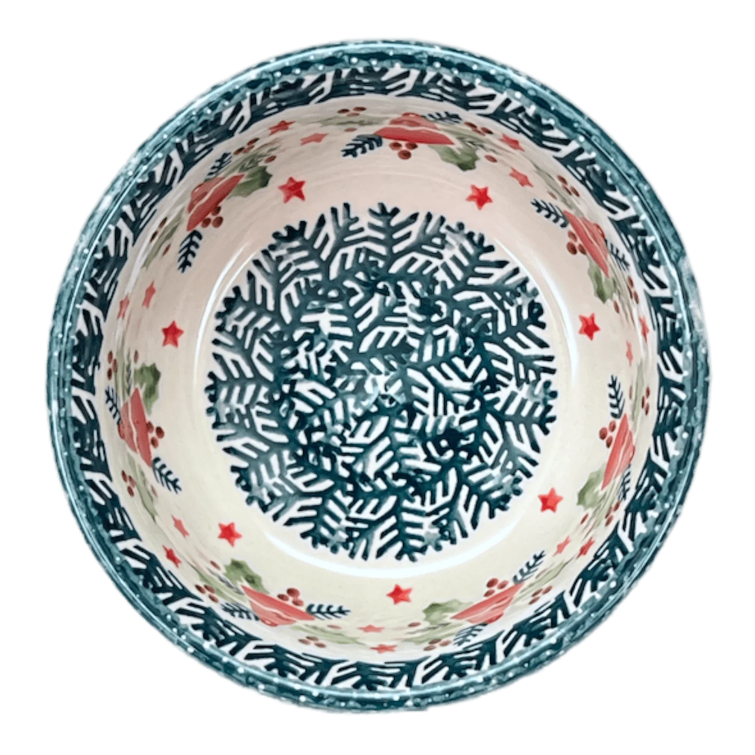 Bowl, Round, 5.5" in "Evergreen Bells" by Manufaktura | M083U-PZDG - Image 4