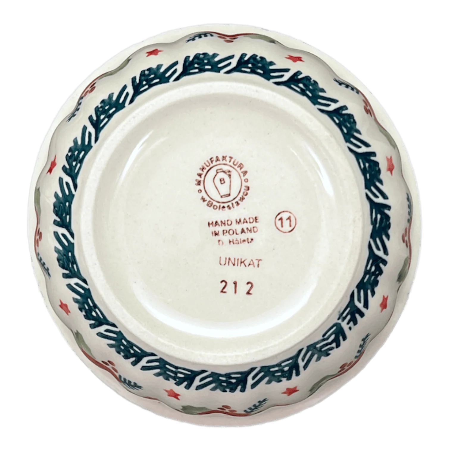 Bowl, Round, 5.5" in "Evergreen Bells" by Manufaktura | M083U-PZDG - Image 5